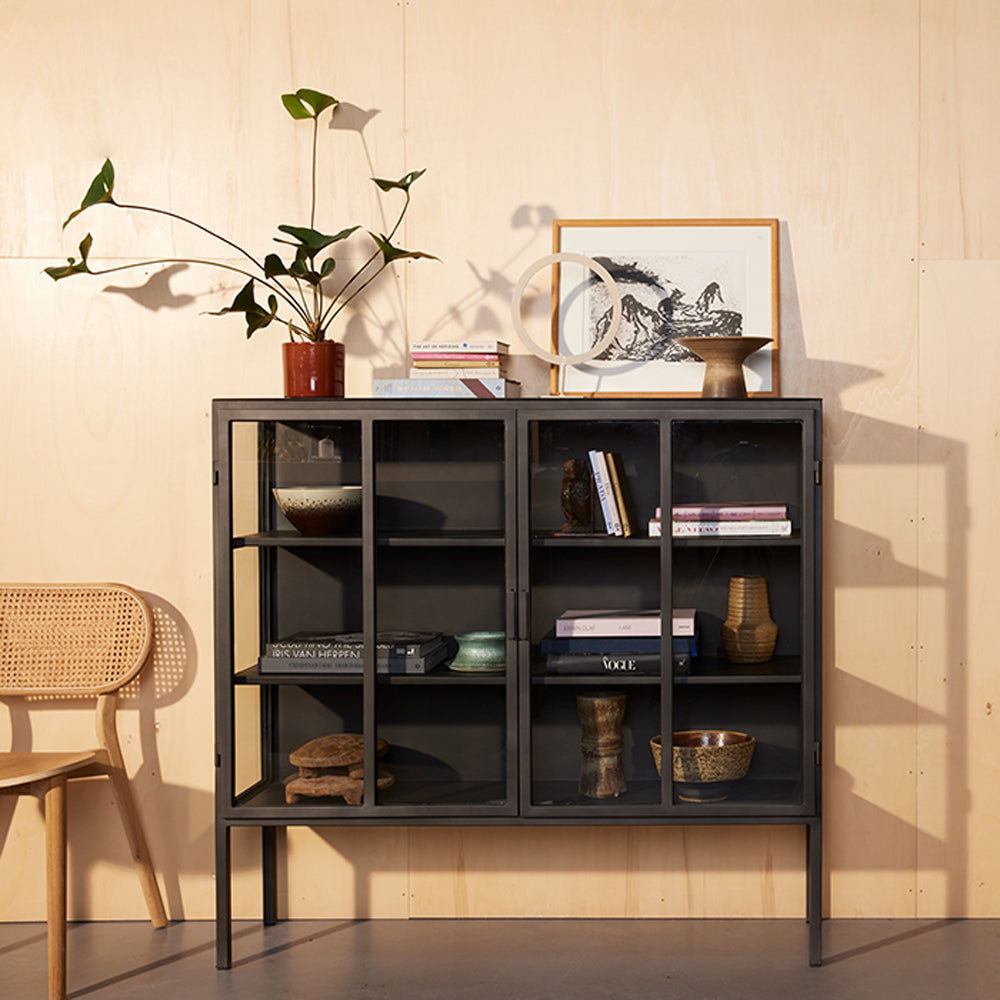 New Routz Kentucky Vitrinekast - Zwart