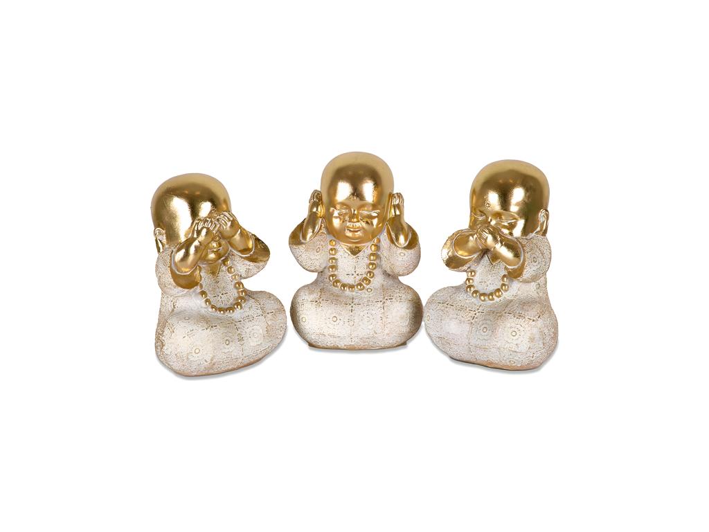Juego de 3 figuras buda ver oir callar xian