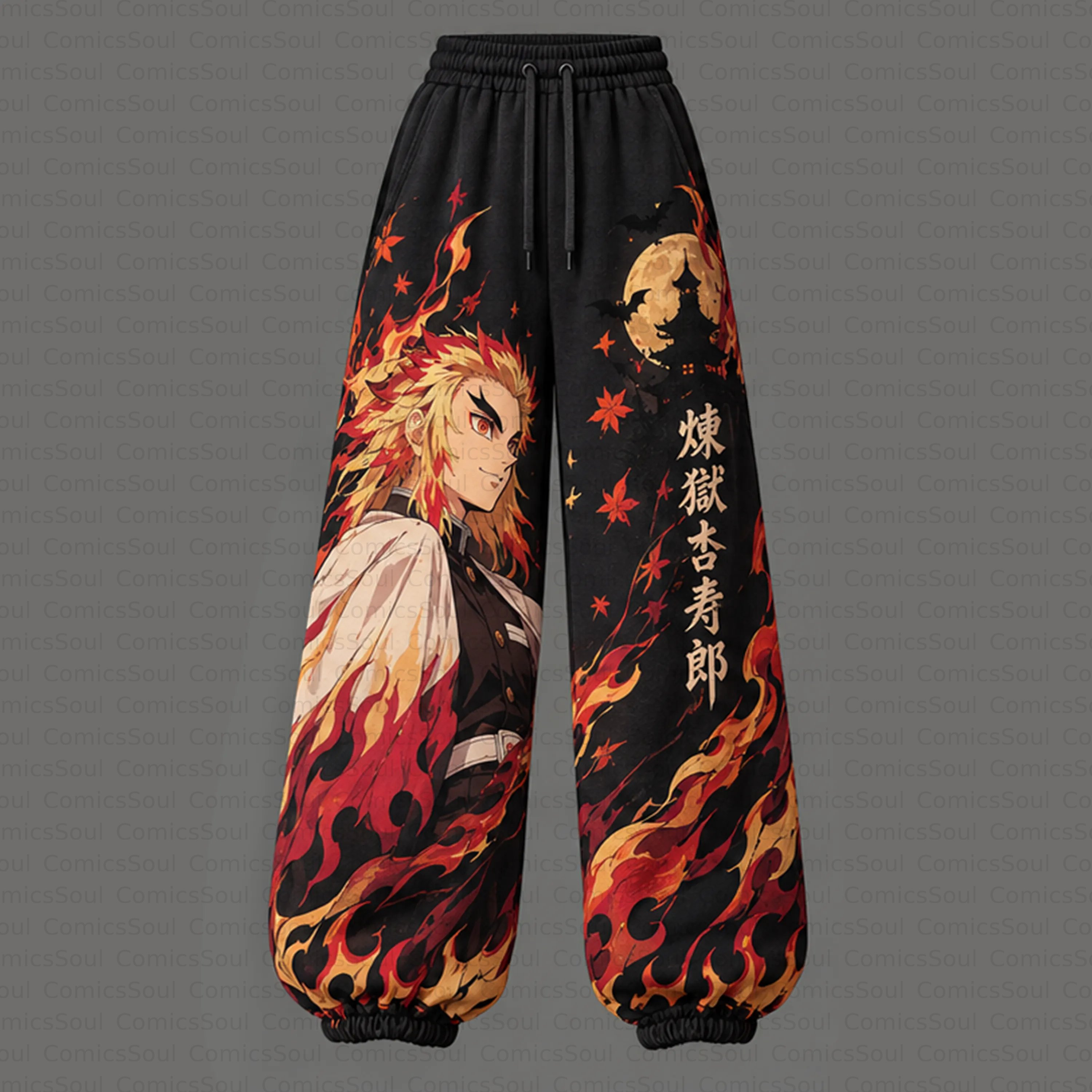 Demon Slayer Cropped Long Sleeve Hoodie & High Waist Jogger Pants Two Piece TeeThreads Sustain the Scene with Custom Apparel