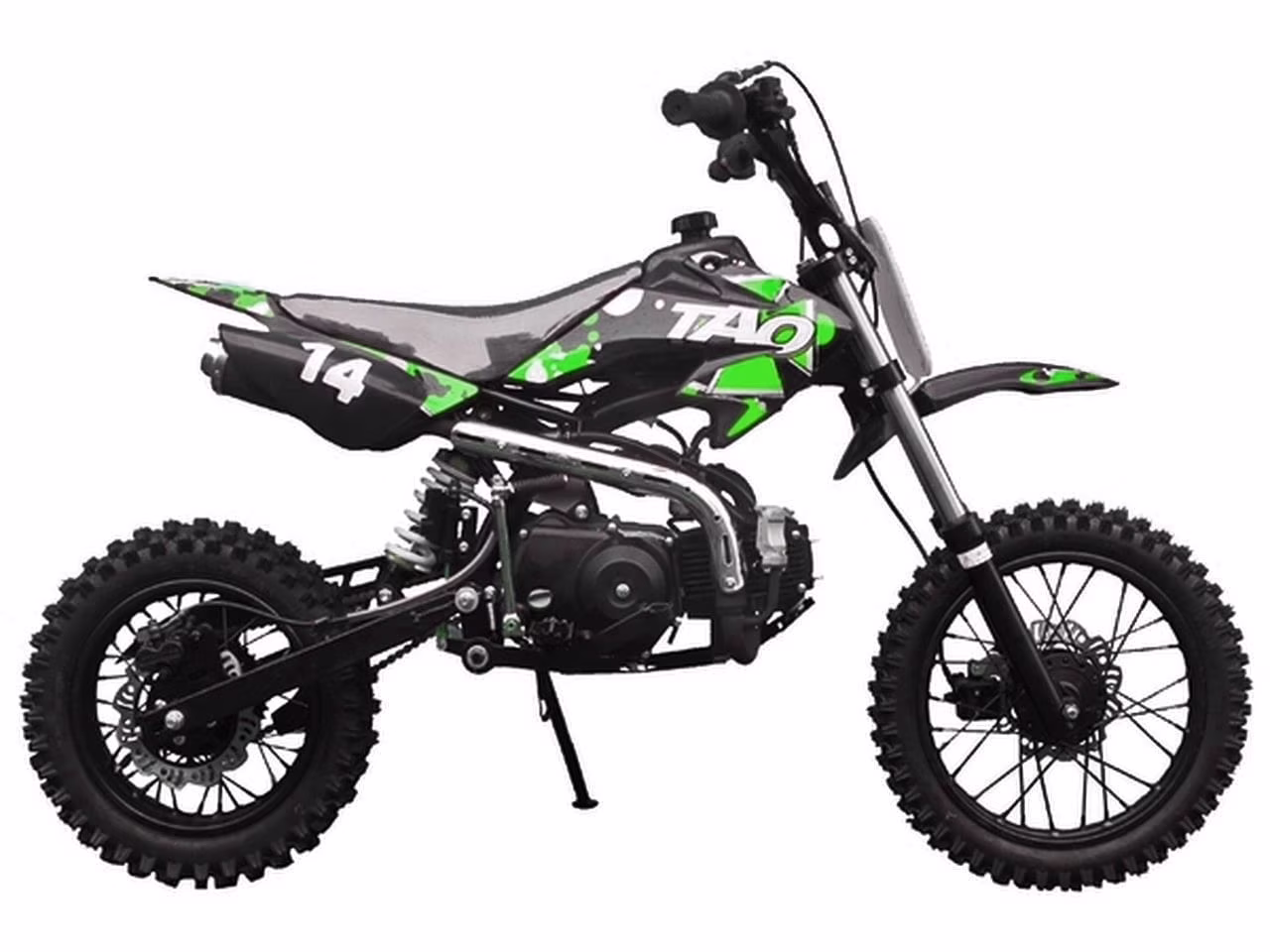 Tao Tao DB 14 110cc Dirt Bike Semi-Auto Off Road Dirt Bike- GREEN