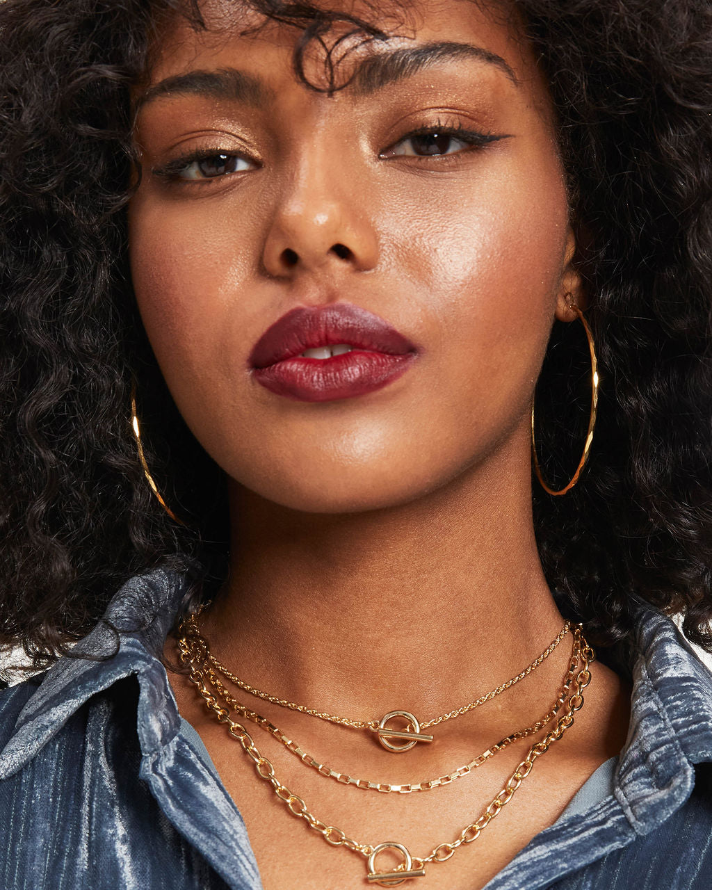 Kyle Layered Chain Necklace - Gold - Se7enfashion