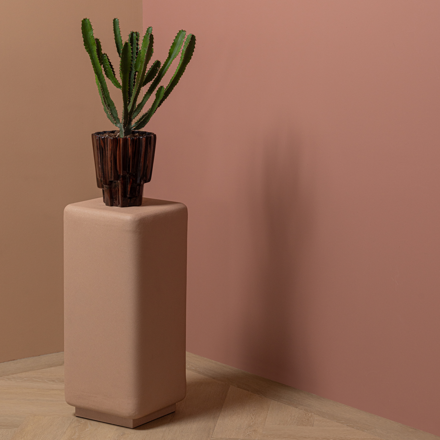 WOOOD Drava Pot - Aluminium - Bruin - 20x19x22