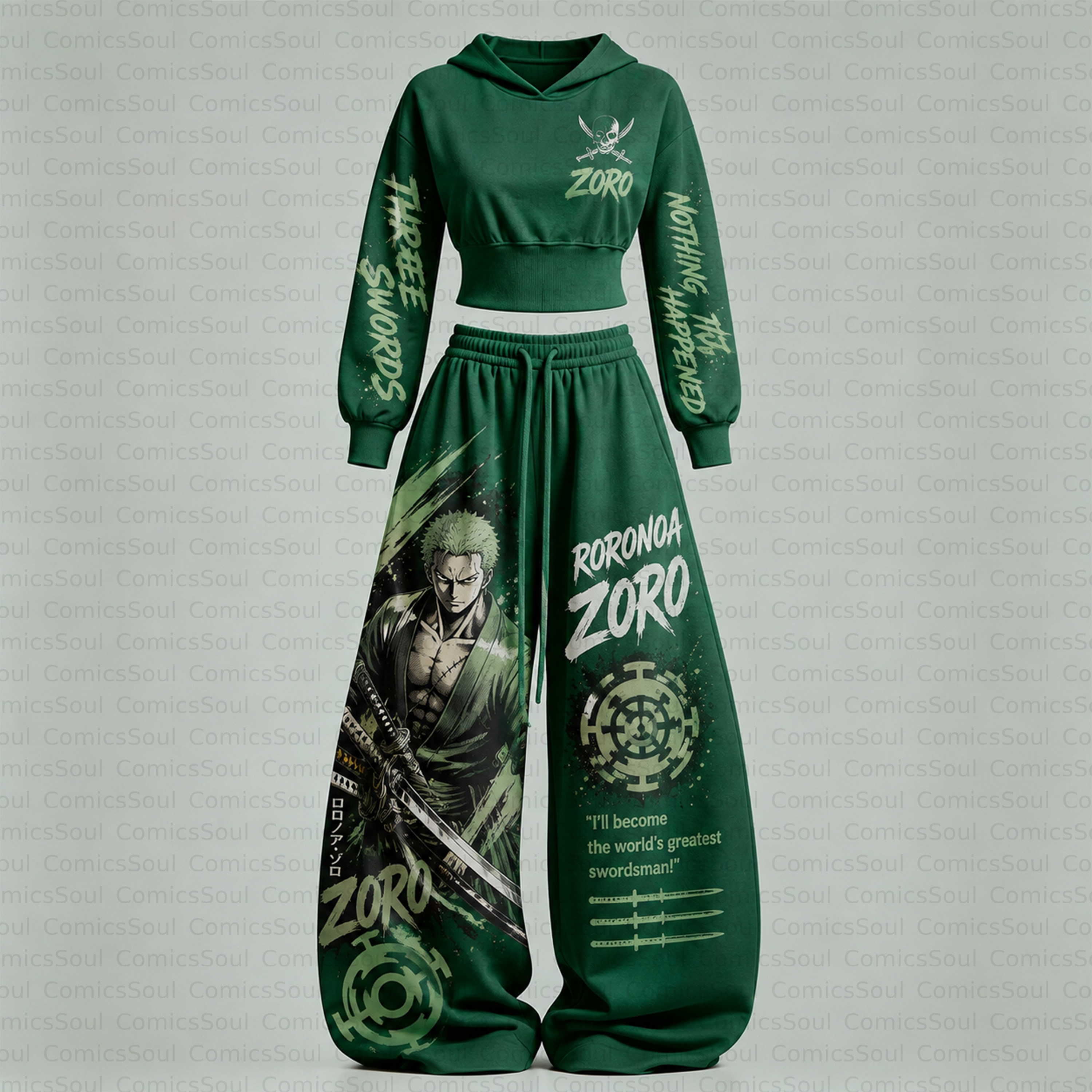 One Piece Hoodie & Pants Two Piece Tracksuit Set 3050996 TeeThreads Sustain the Scene with Custom Apparel