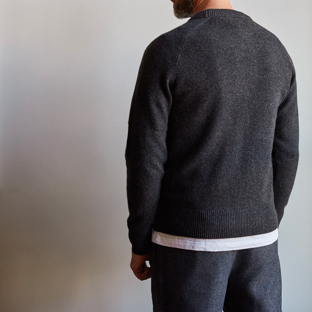 Merci - Pull Sweat Man en cachemire - Charbon
