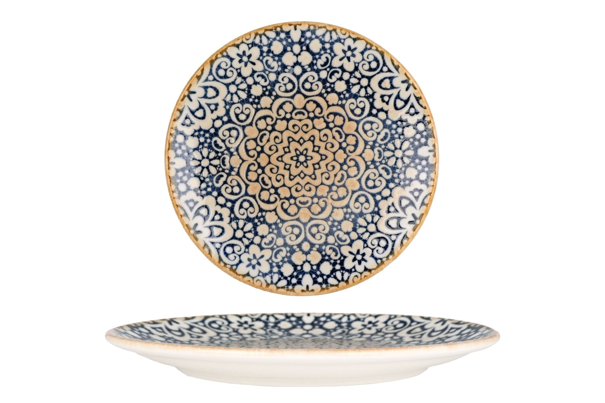 Bonna Gebaksbord - Alhambra - Porselein - 21 cm - set van 6