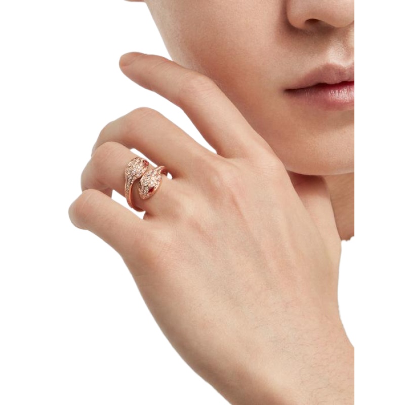 Replicate Serpenti Seduttori gilded snake ring(1:1 replica) - Original Replica Club