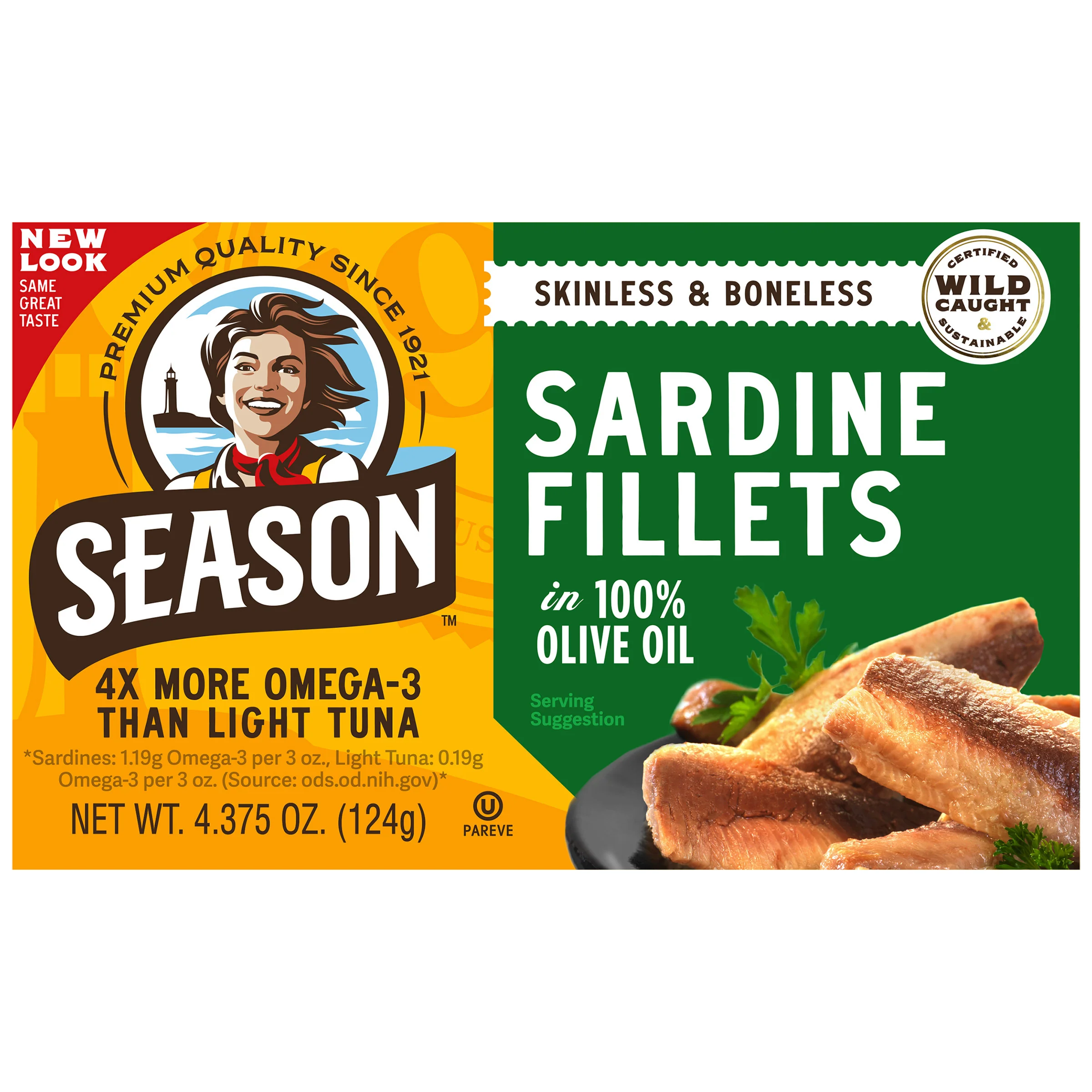 Season Sardine Fillets in Olive Oil