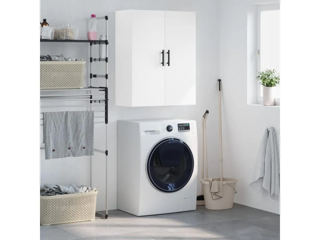Armario de pared blanco 69.5x34x90 cm 04659agql