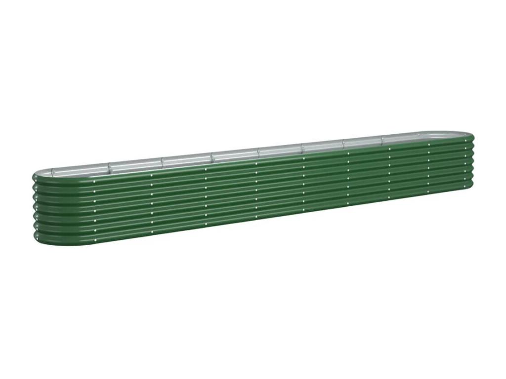 Decoratodo acero recubrimiento polvo verde 332x40x36 cm