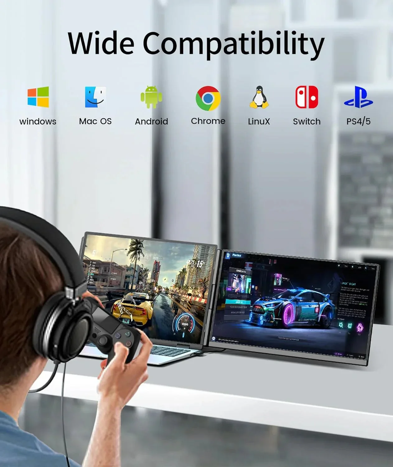 Cevaton Laptop Screen Extender With 15.6 Inch FHD 1080P Display - P5 - Image 9 Cevaton Laptop Screen Extender With 15.6 Inch FHD 1080P Display - P5 - Image 9