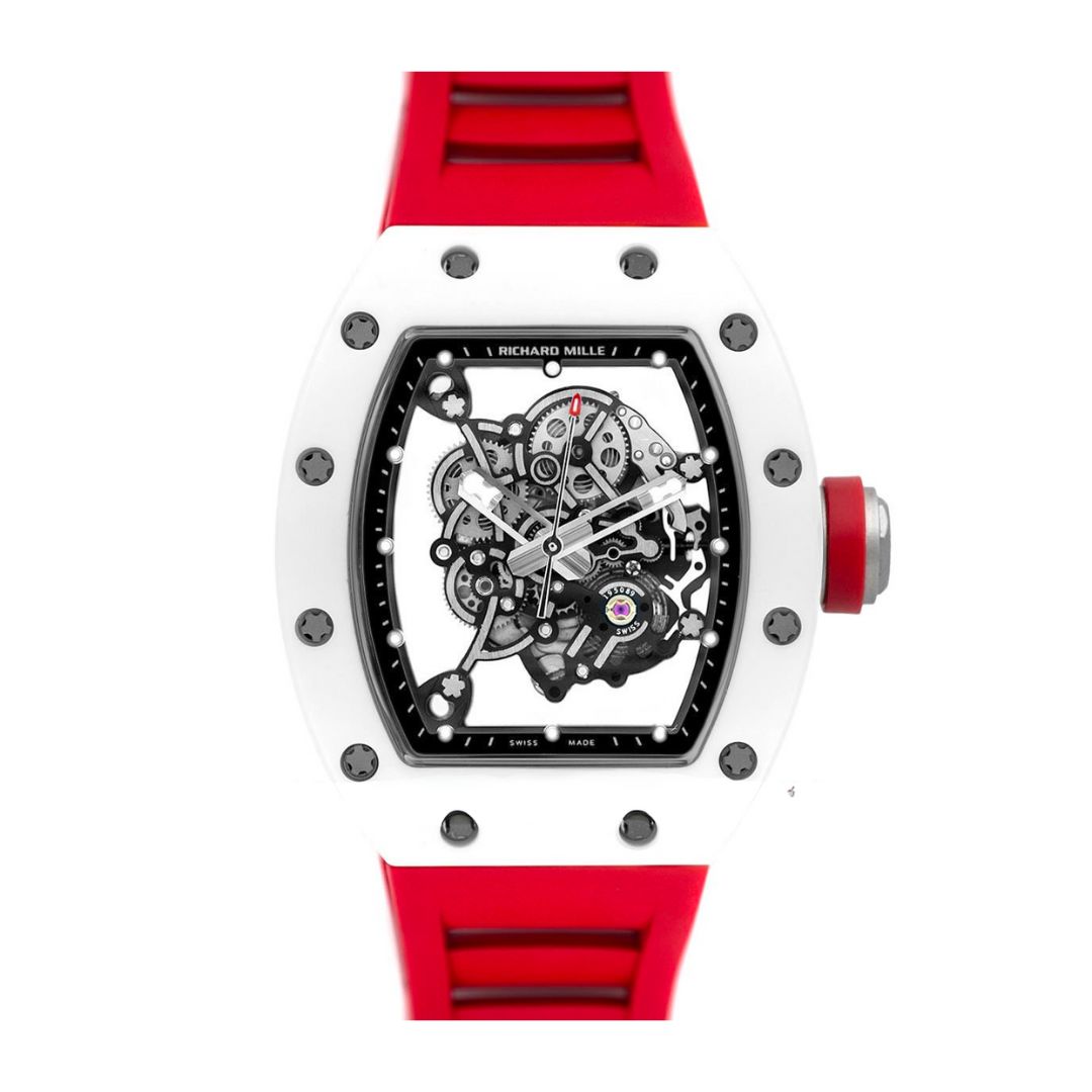 Richard Mille Swiss Made Clone Rm 0055 Bubba Watson Red Rubber