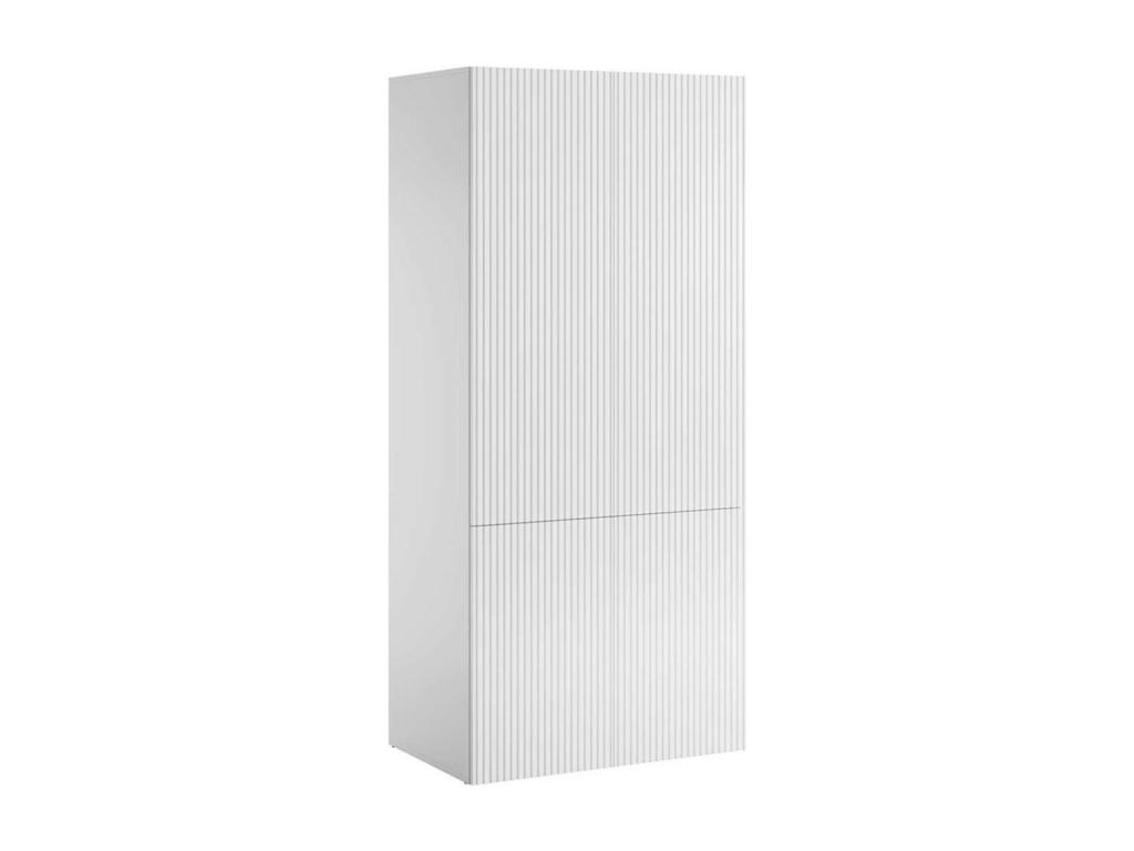Armario Cozetiq H112 - Blanco - 199x87x54cm - Puertas de armario Con bisagras