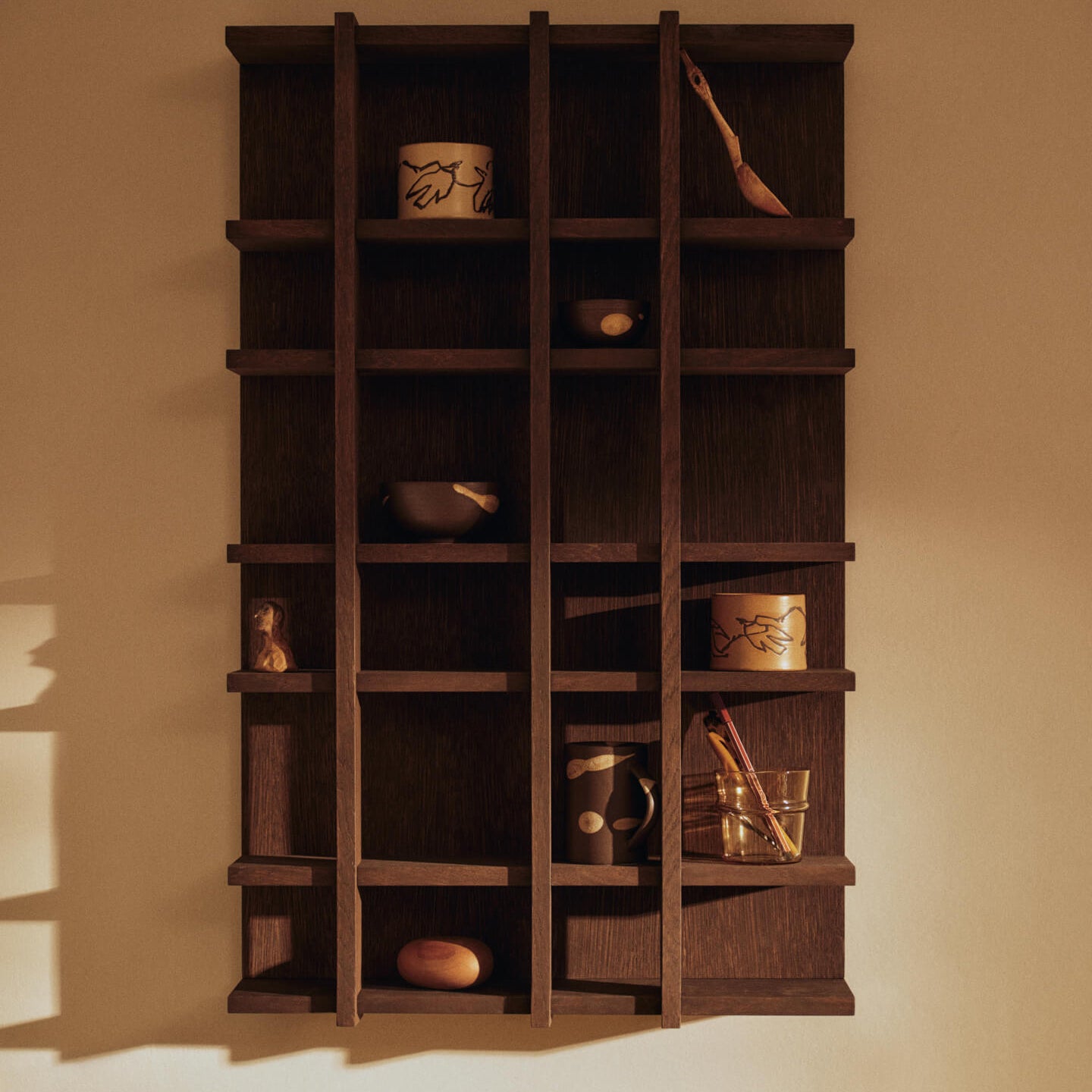 Ferm Living Tilem Wandrek - Dark Stained Oak