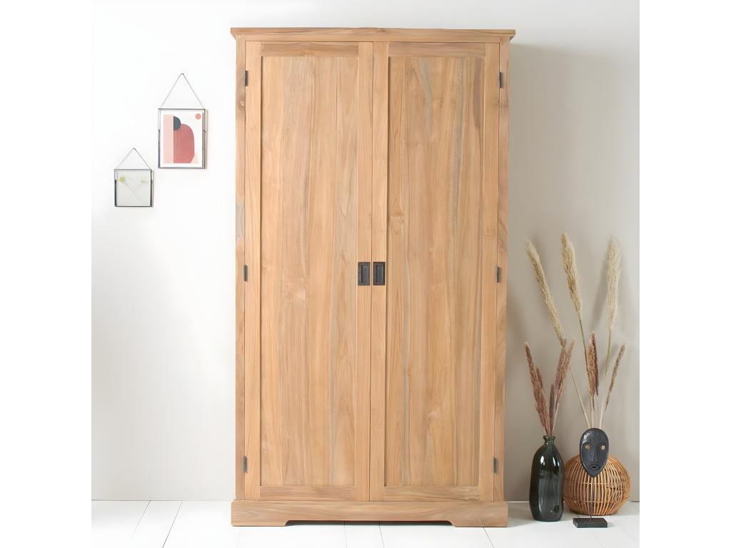 Armario de madera de teca maciza