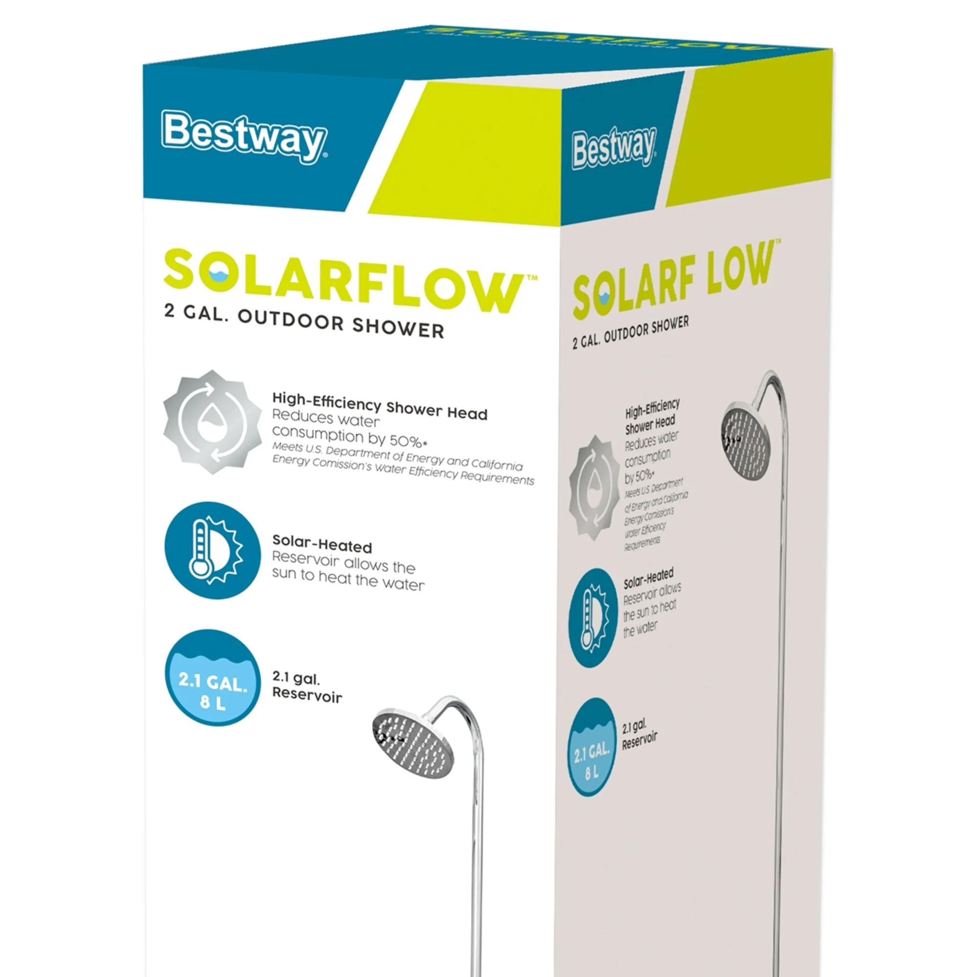 Bestway SolarFlow Outdoor Shower 2gal/8L: Oversized Shower Head and Stand, Easy Installation, & Adjustable Water Flow. Experience the ultimate convenience. - Image 7
