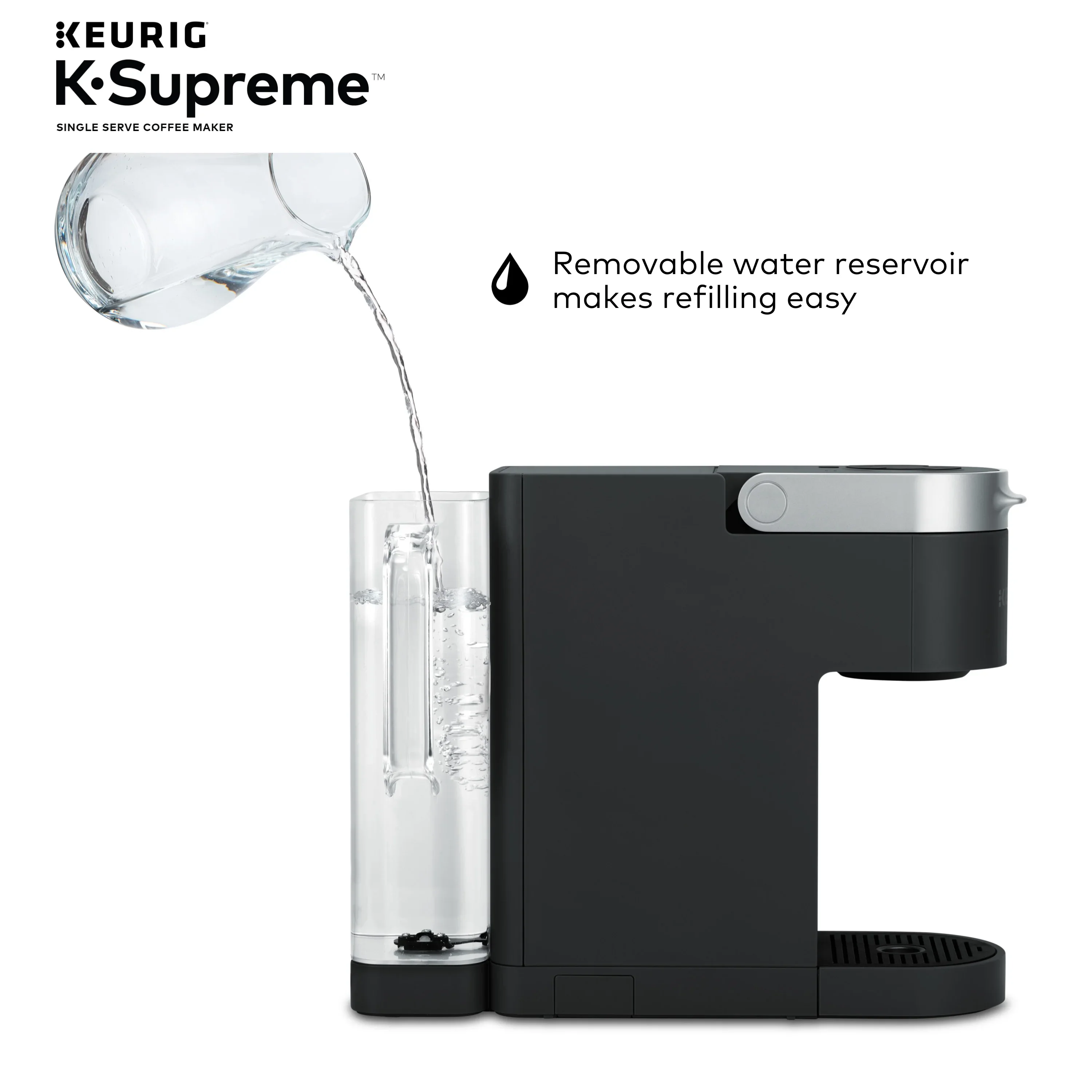 Keurig K-Supreme Black Single-Serve K-Cup Pod Coffee Maker