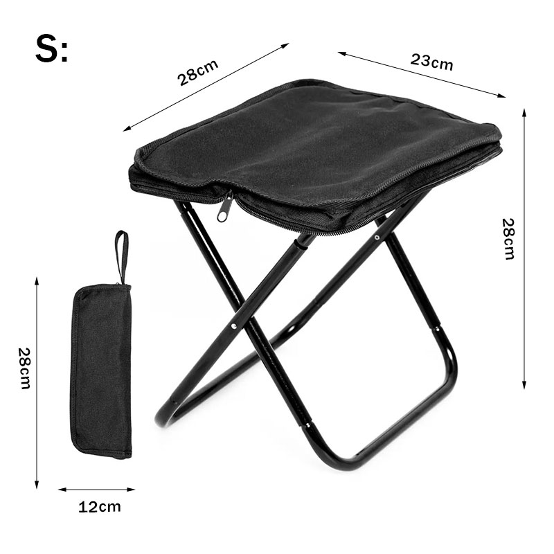 Goodwin Steel Modern Foldable Garden Chair with Oxford Fabric Portable Outdoor Design Carry Bag Included
