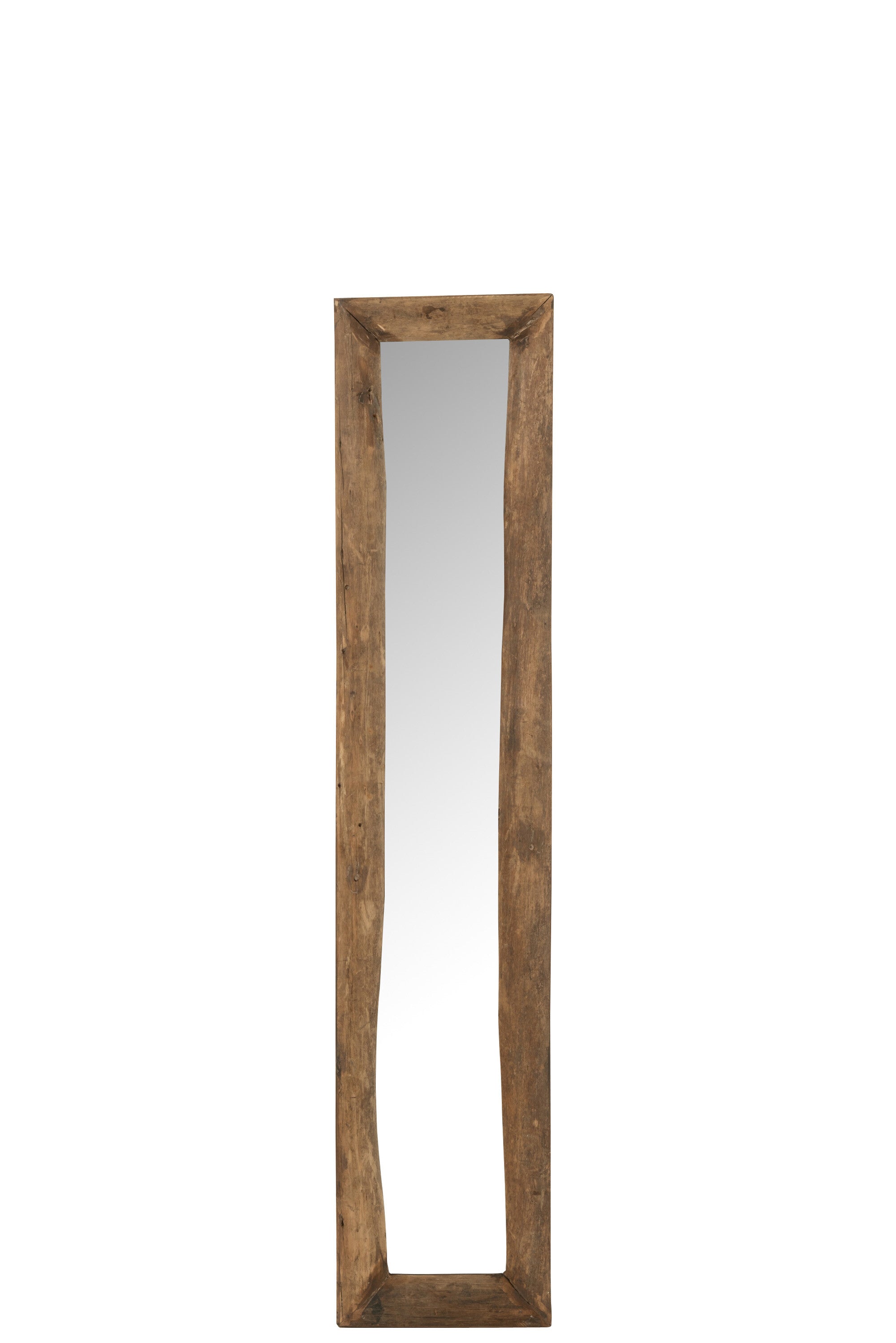 J-Line spiegel Rechthoek - hout - bruin - small - 120 x 24 cm