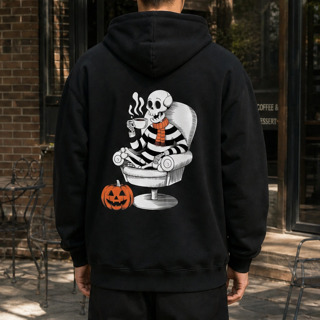 Halloween Party Hoodie — Love Pumpkin Spooky Print Unisex Sweatshirt for Family Matching, Fall Winter Casual Pullover TeeThreads Sustain the Scene with Custom Apparel