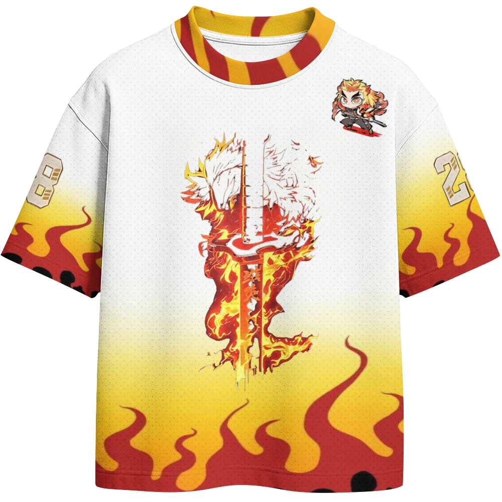 Demon Slayer Crew Neck Football Jersey