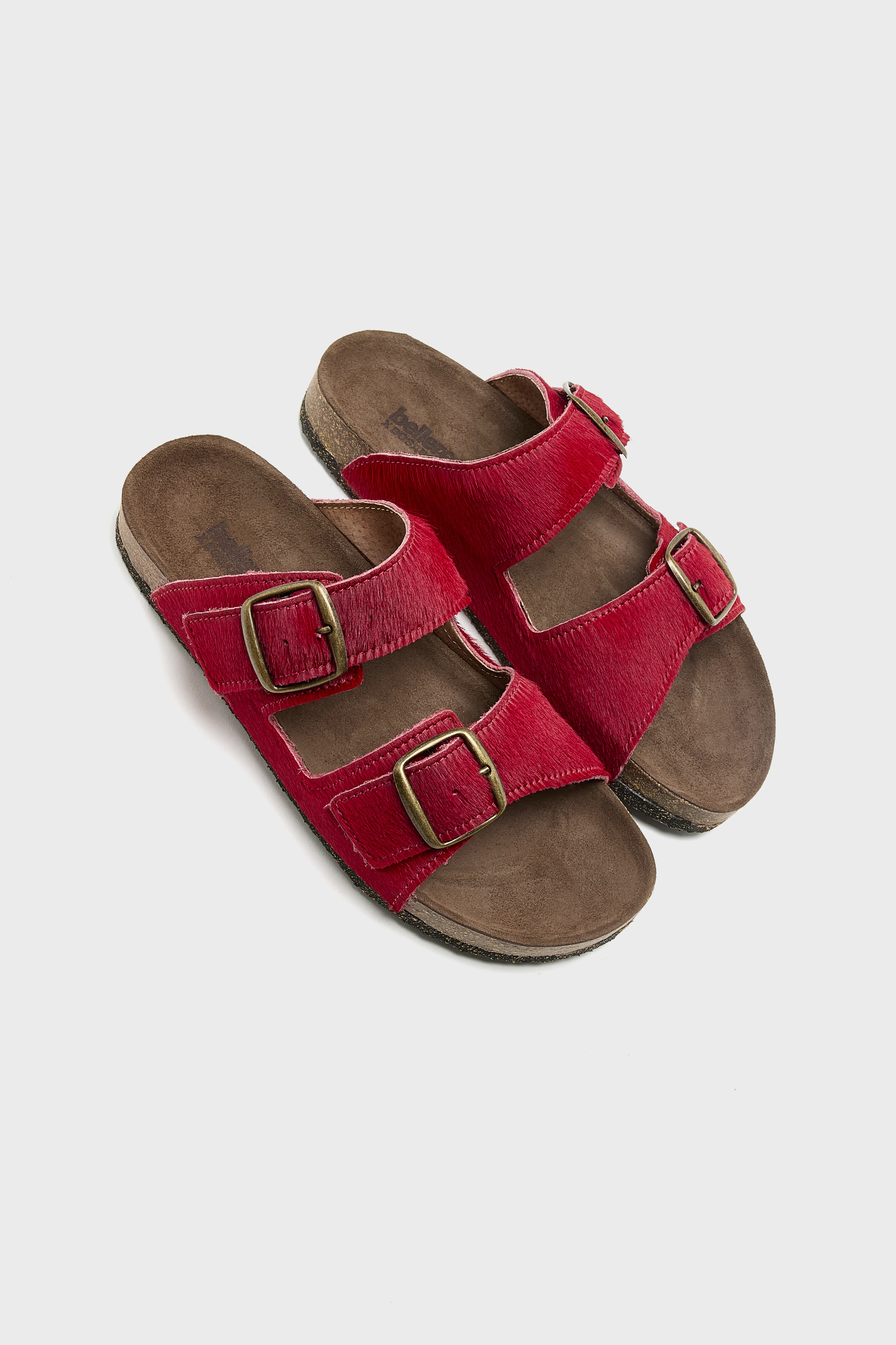 Bellerose Red Ponyhair Sandals  (261 / W / RED)