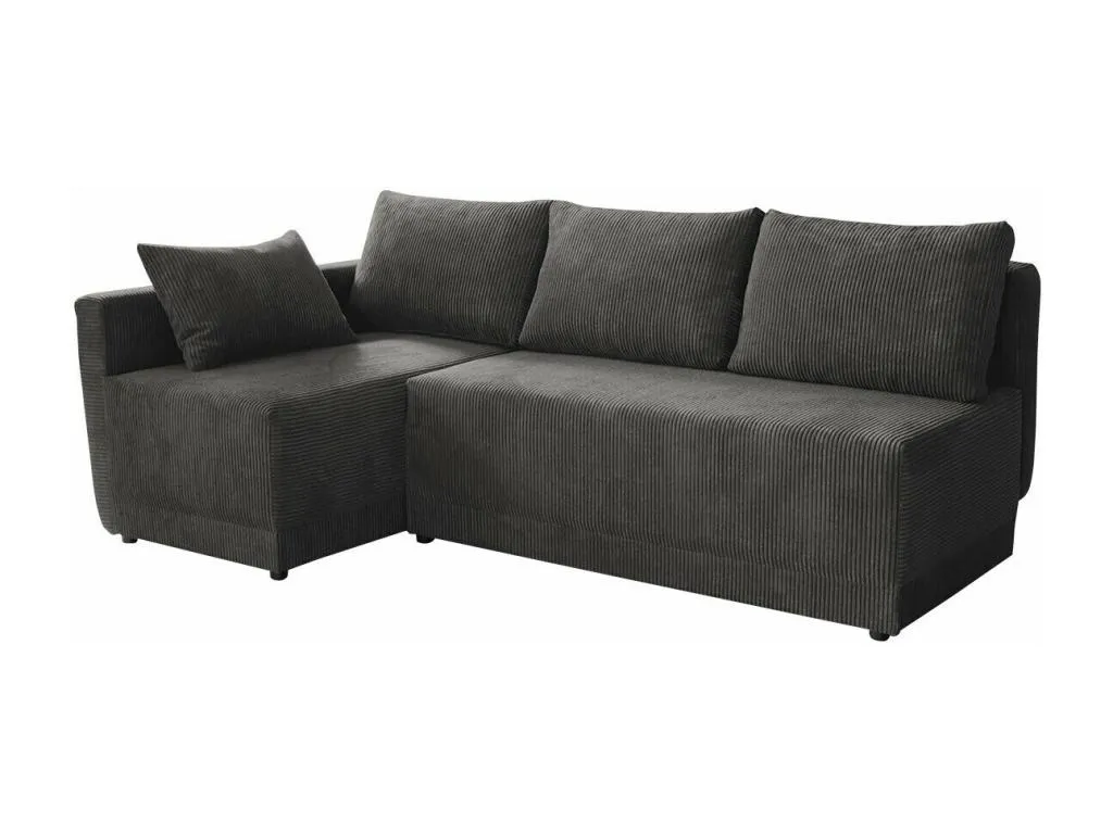 Sofá rinconero Mueblestop 149 Gris Función de descanso Caja de ropa de cama 210x135cm AURG21314