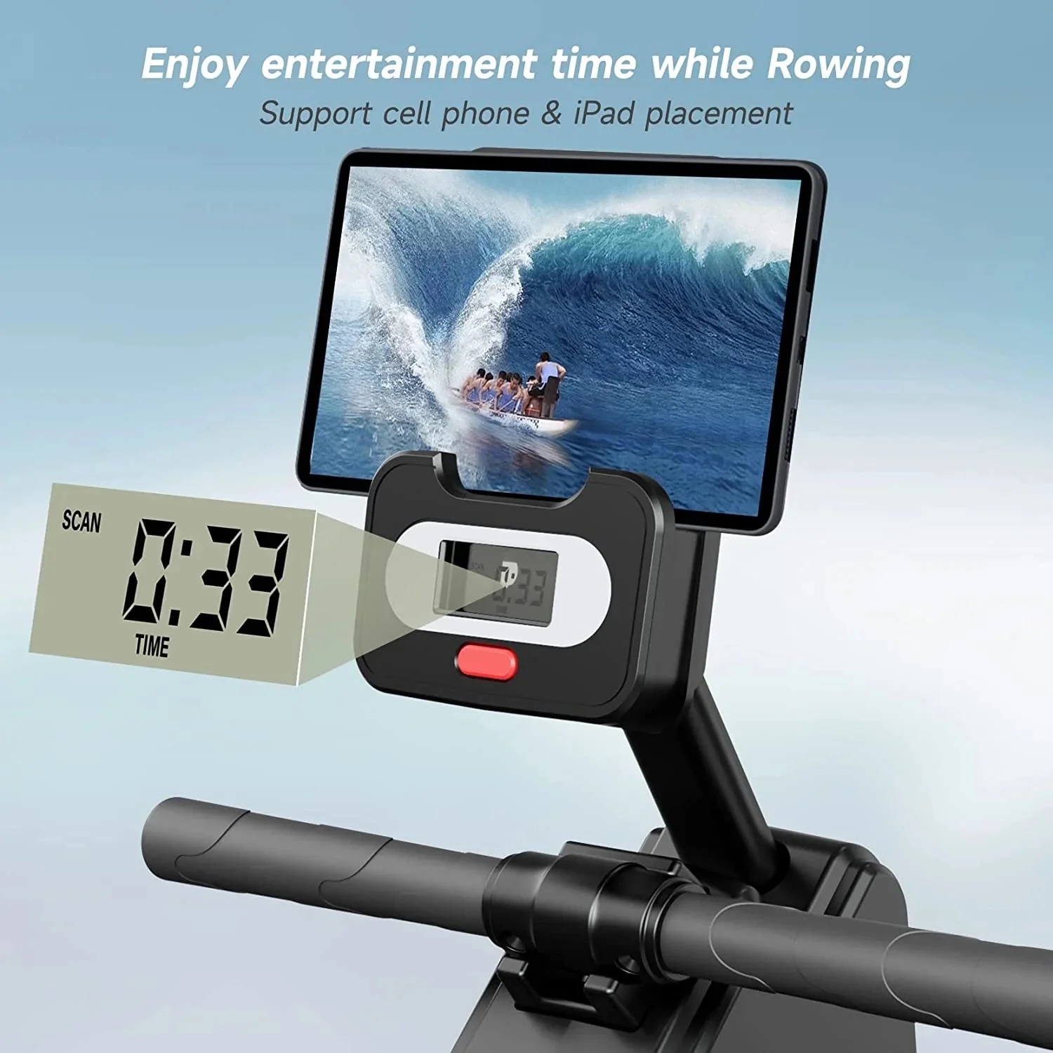 Dripex Magnetic Rowing Machine, Black, 242 lb - Image 2 Dripex Magnetic Rowing Machine, Black, 242 lb - Image 2