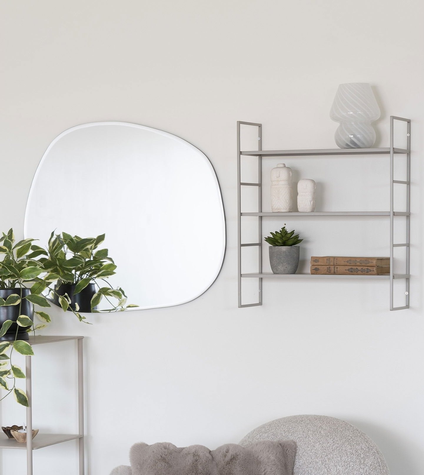 Rebellenclub Elroze Hangkast - 48 x 17 cm - Grijs