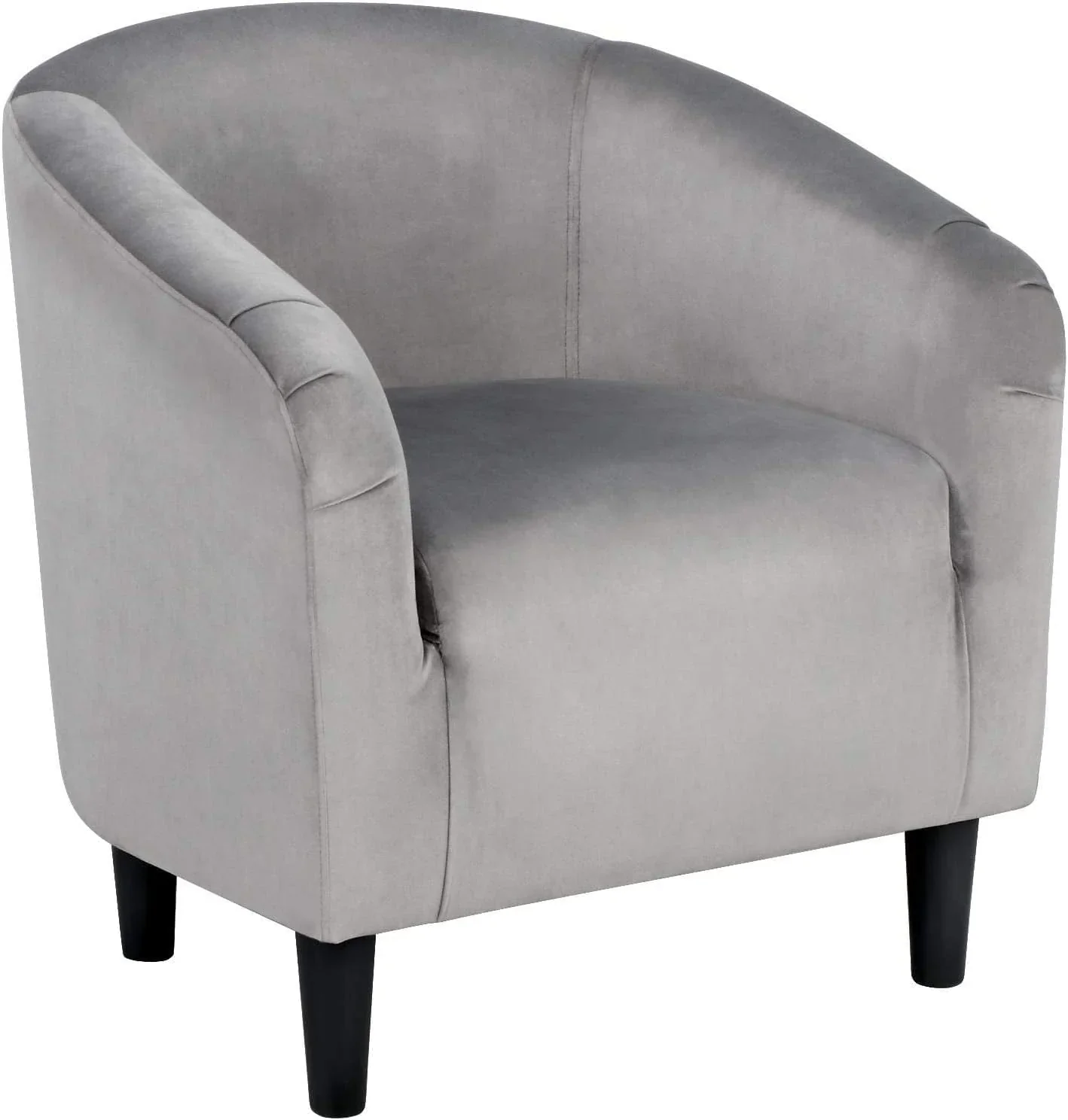 Club Chair, Velvet Accent Chair Upholstered Barrel Chair Sitting Chair with Armrest and Low Back for Living Room Bedroom, Pink