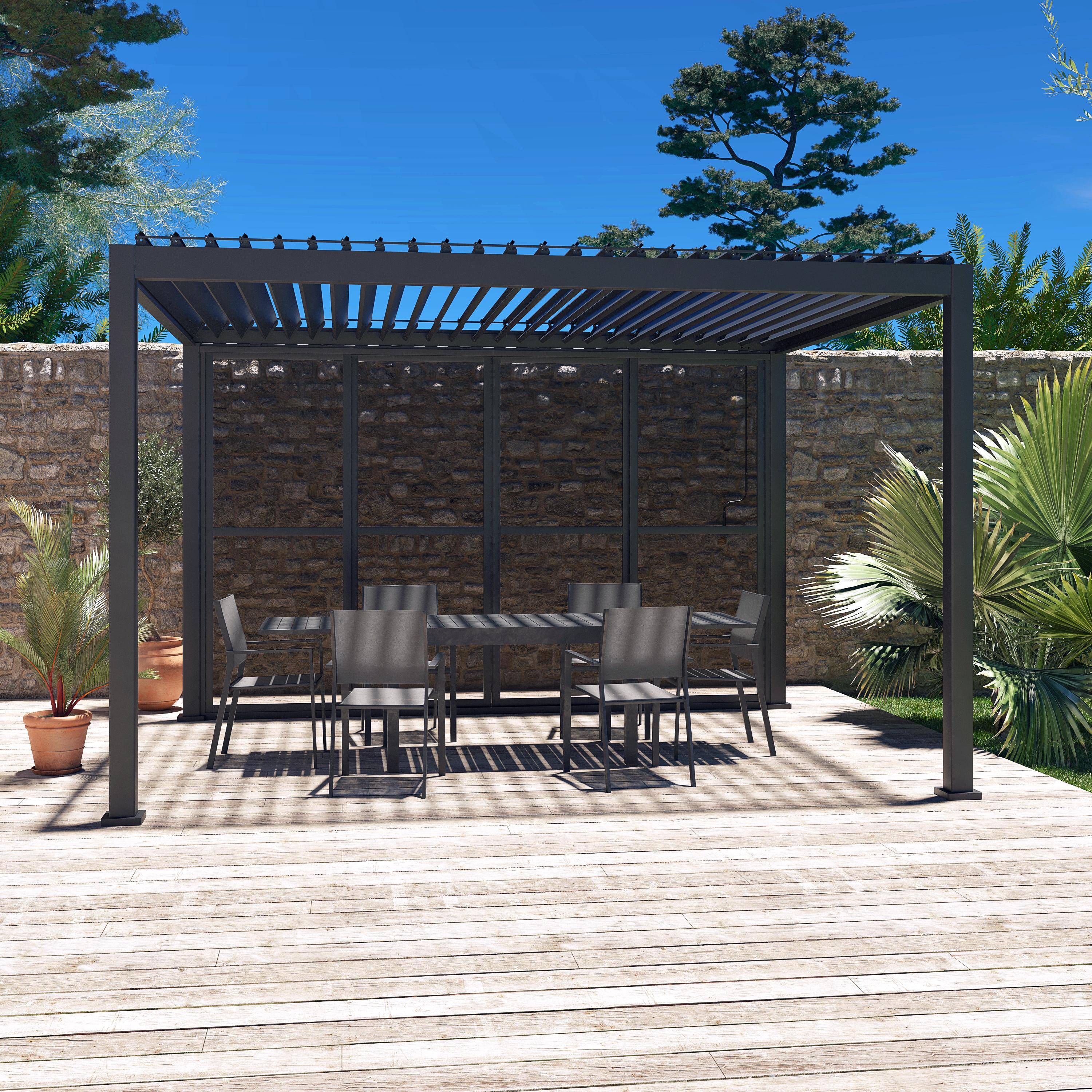Triomphe puerta corredera 4m - Puerta corredera para pérgola Triomphe de 4m