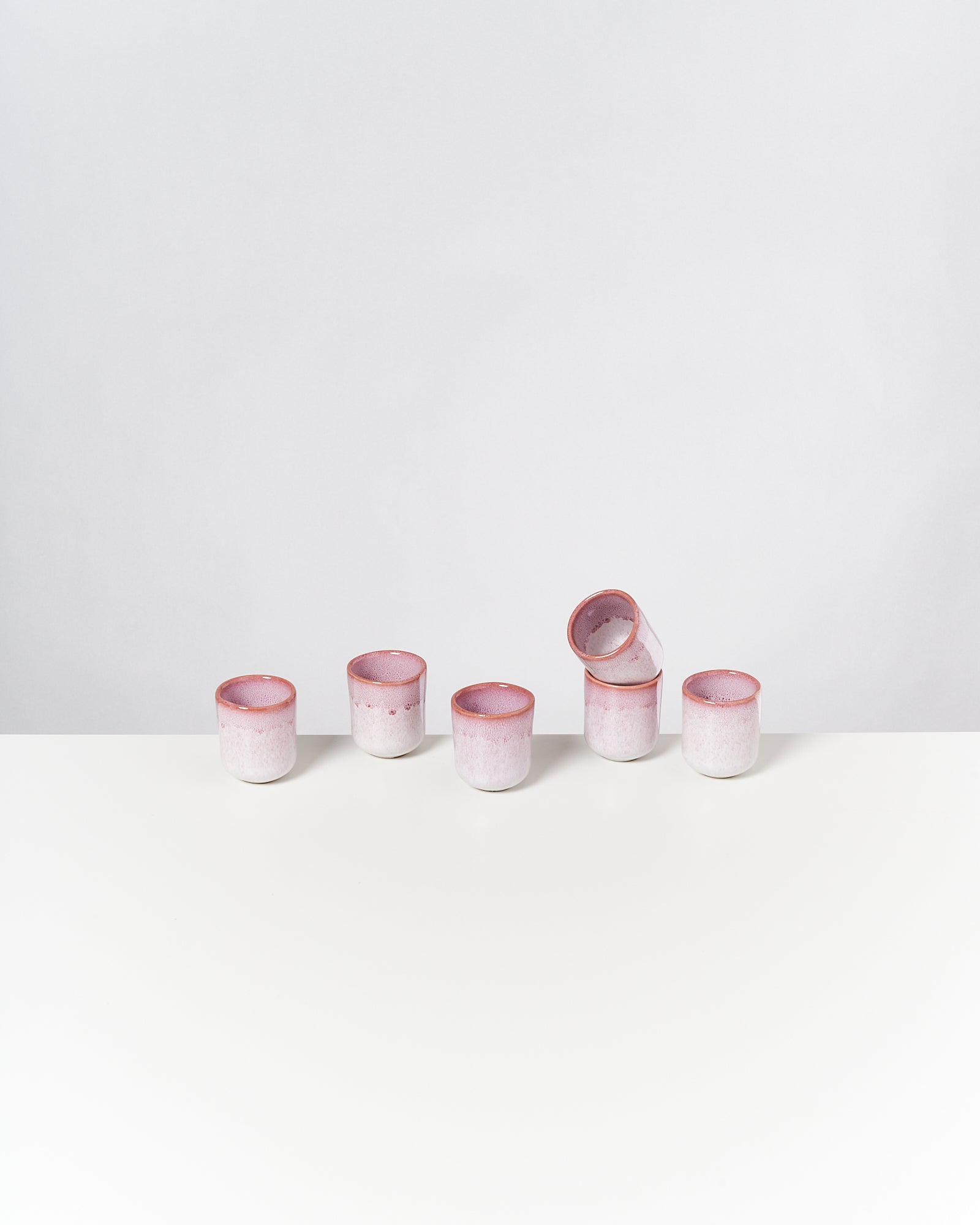Copa Alto Espressobecher rosa weiß