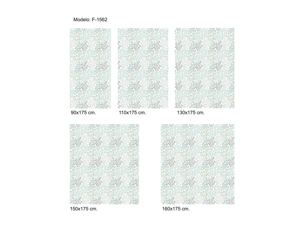 Casaplu | Estores Personalizados FLORES y PLANTAS | 110 x 180 cm (Ancho por Alto) Tamaño de Tela 107 x 175 cm | Modelo F-1562 Color Unico