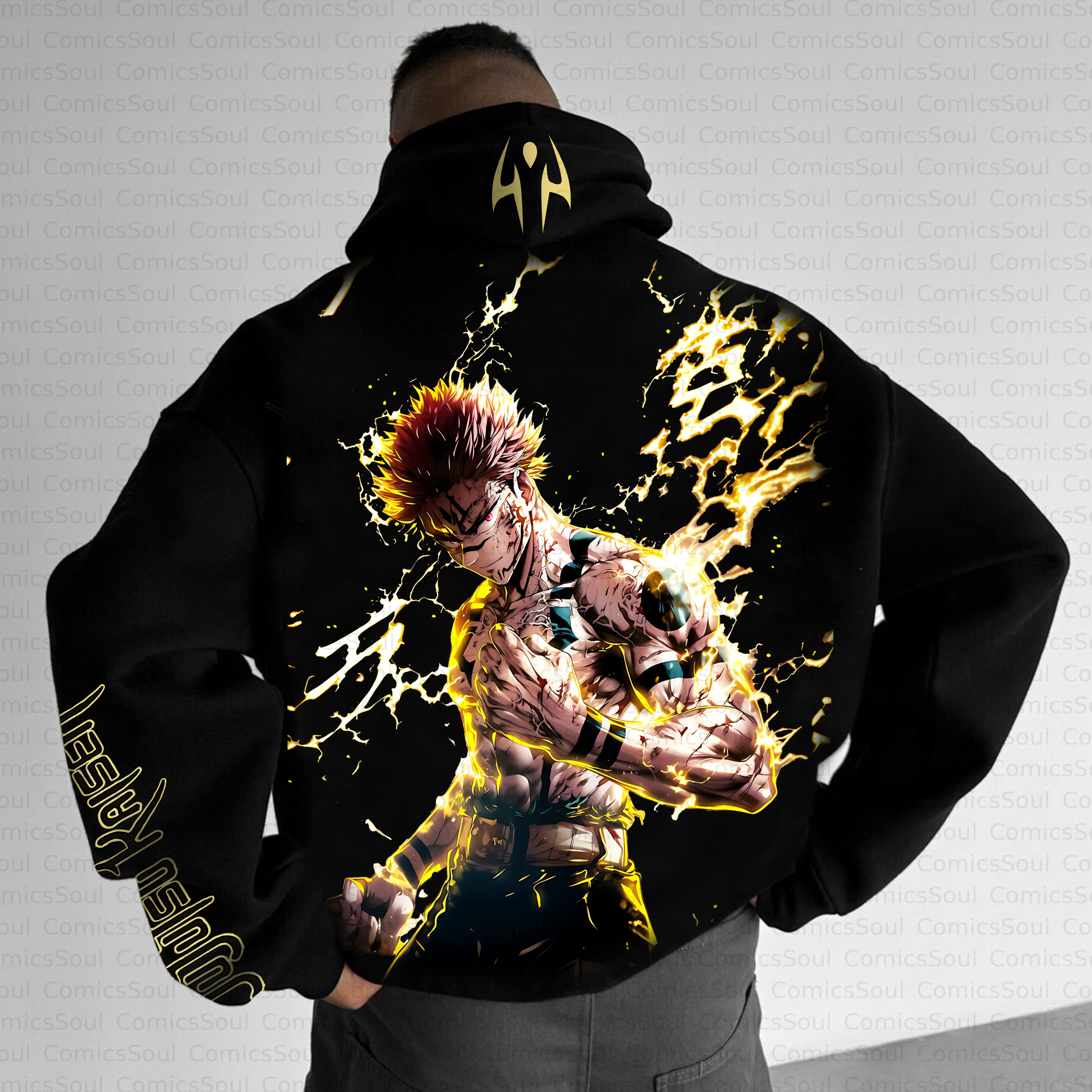 Unisex Anime Inspired Vintage Plush Hoodie