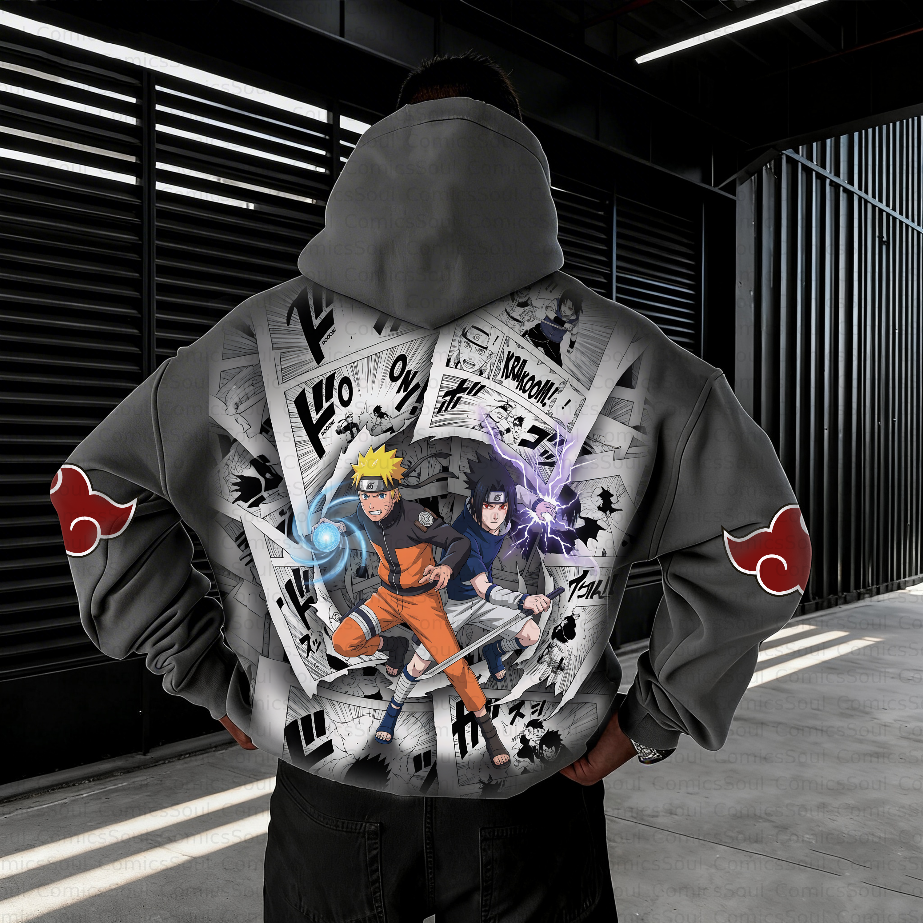 Unisex Anime Inspired Vintage Plush Hoodie