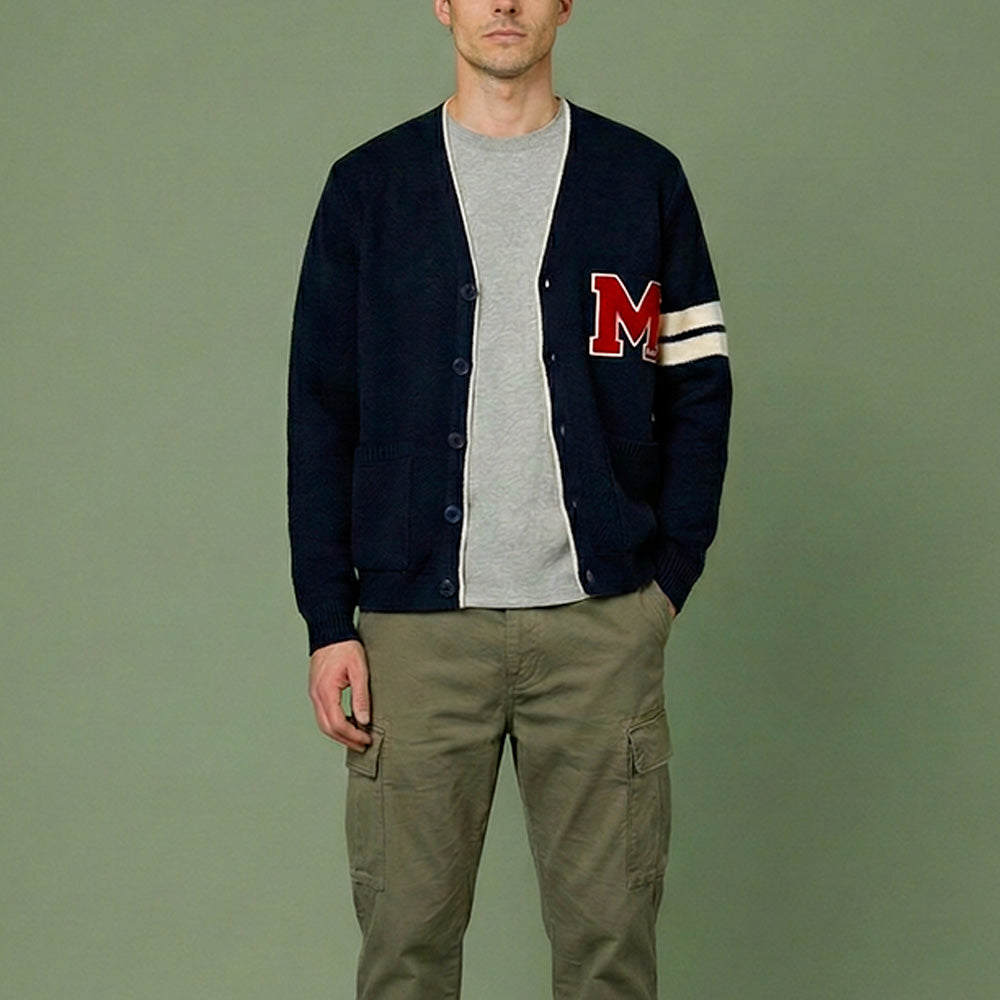Nitto Knitwear - Cardigan Youri X Merci - Marine