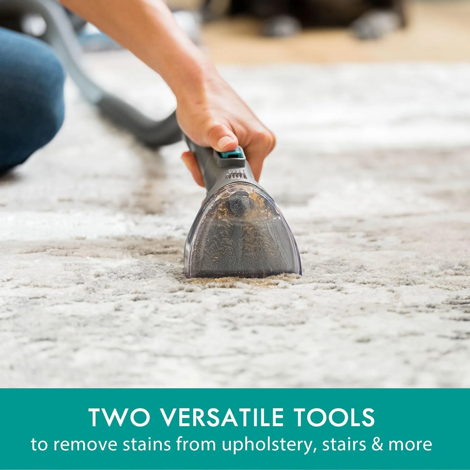 Kenmore KW4010 Pet Portable Carpet Cleaner Machine with High Cleaning Power, 3.2L Clean Tank & 1.4L Dirty Tank, 25ft Cord Length and Two Easy Removable Brushroll for Rug & Upholstery - Image 7