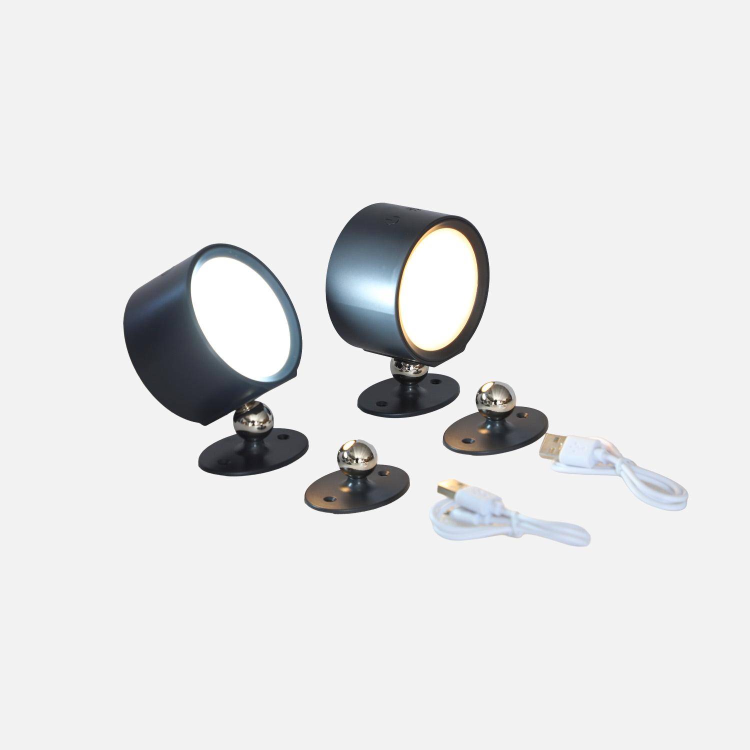 Lux - Lámpara recargable para pérgola, set de 2