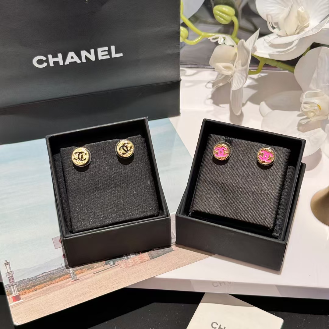 Chanel Round Stud Earrings - Original Replica Club
