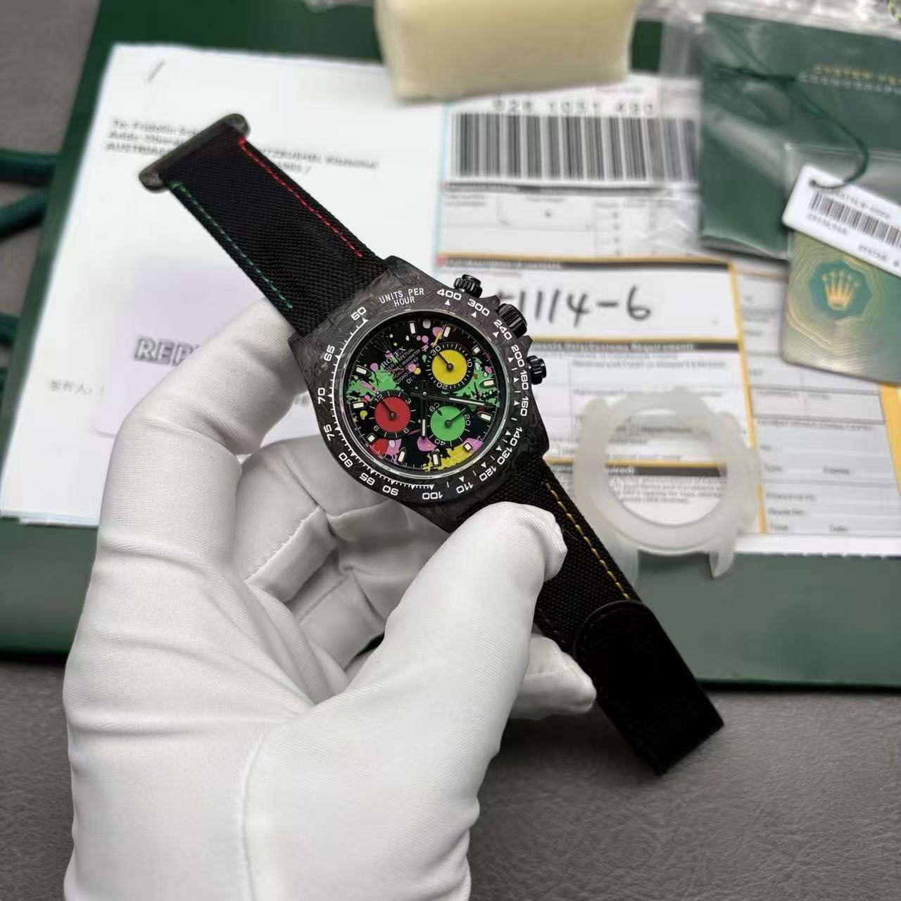 Daytona Carbon Fiber Graffiti Watch