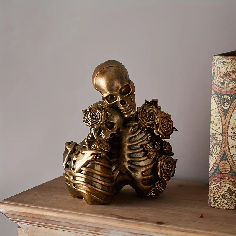 SkullMates™ - Vintage Elegant Gothic Skeleton Couple Figurine - Image 9 SkullMates™ - Vintage Elegant Gothic Skeleton Couple Figurine - Image 9