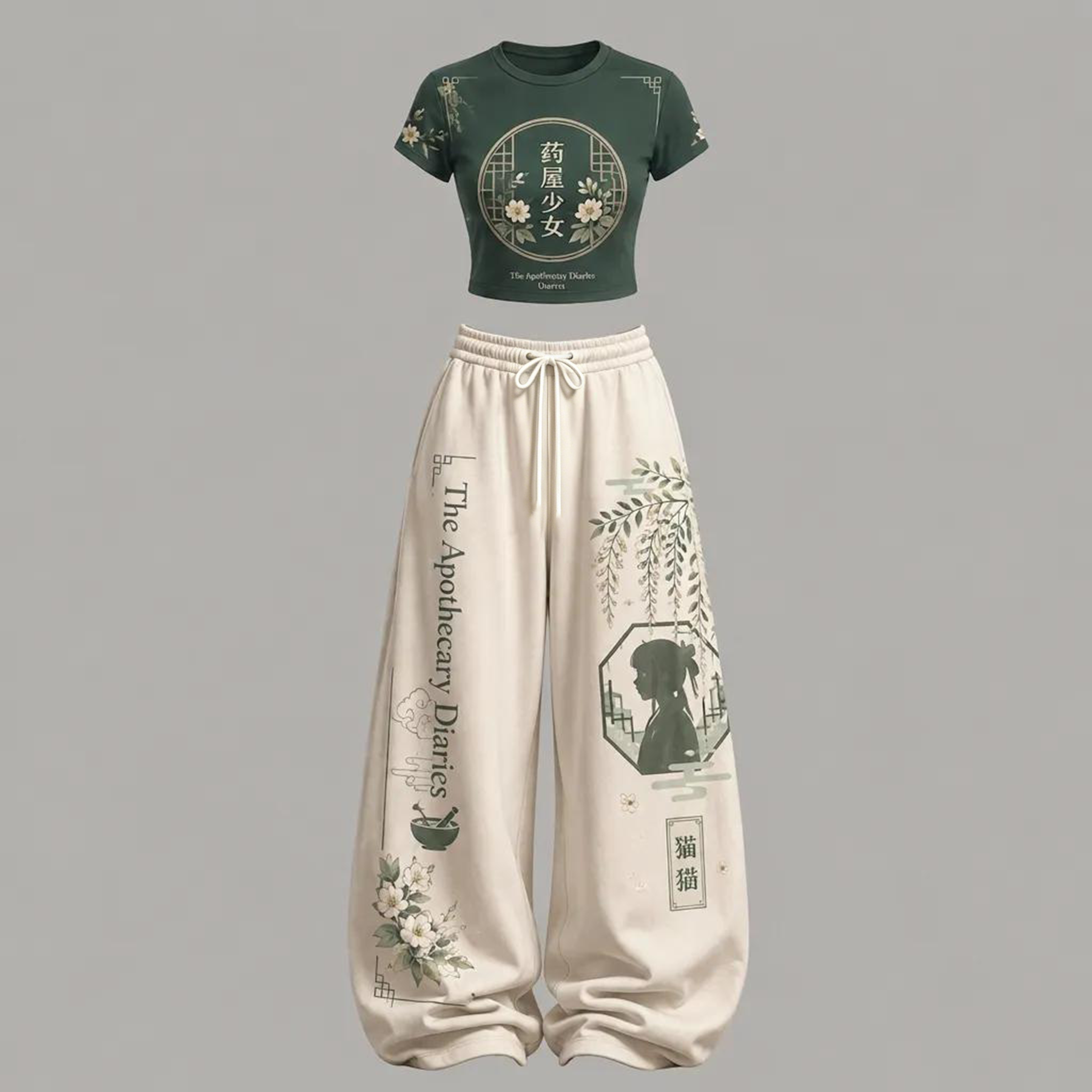 The Apothecary Diaries Top & Elasticated Trousers Two-Piece Set
