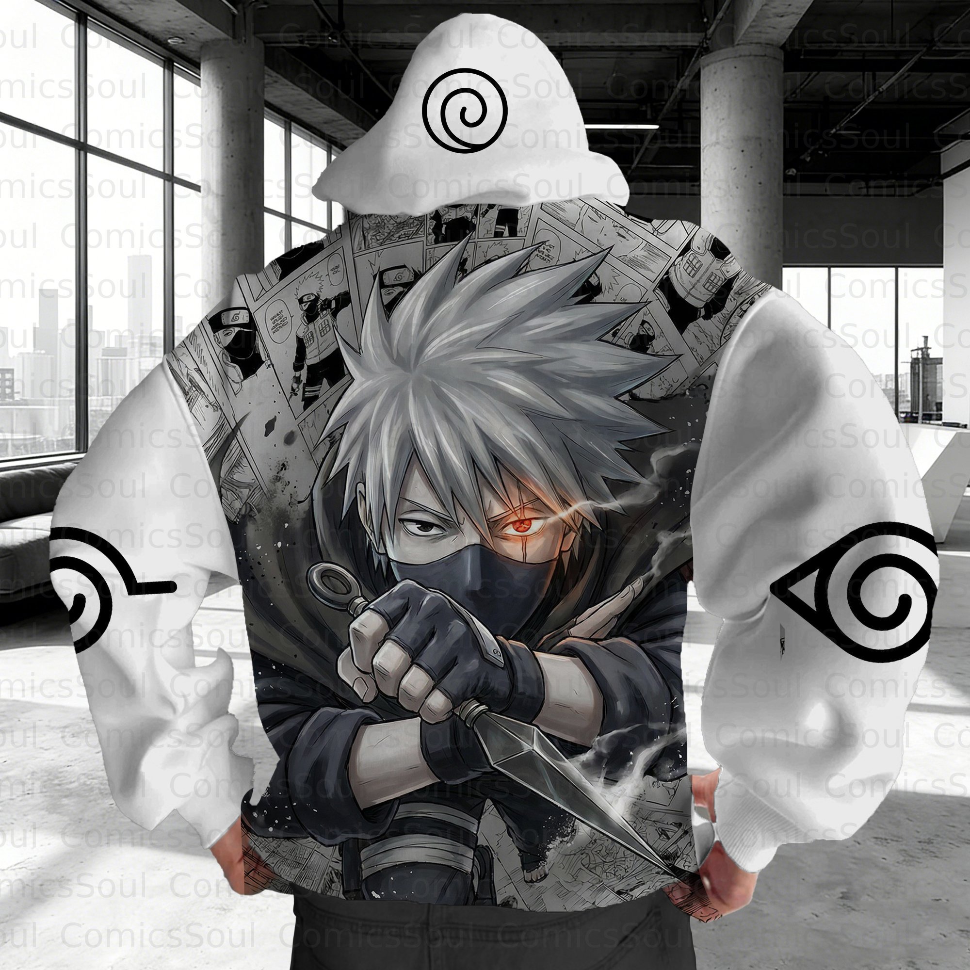 Unisex Graphic Streetwear Vintage Plush  Hoodie