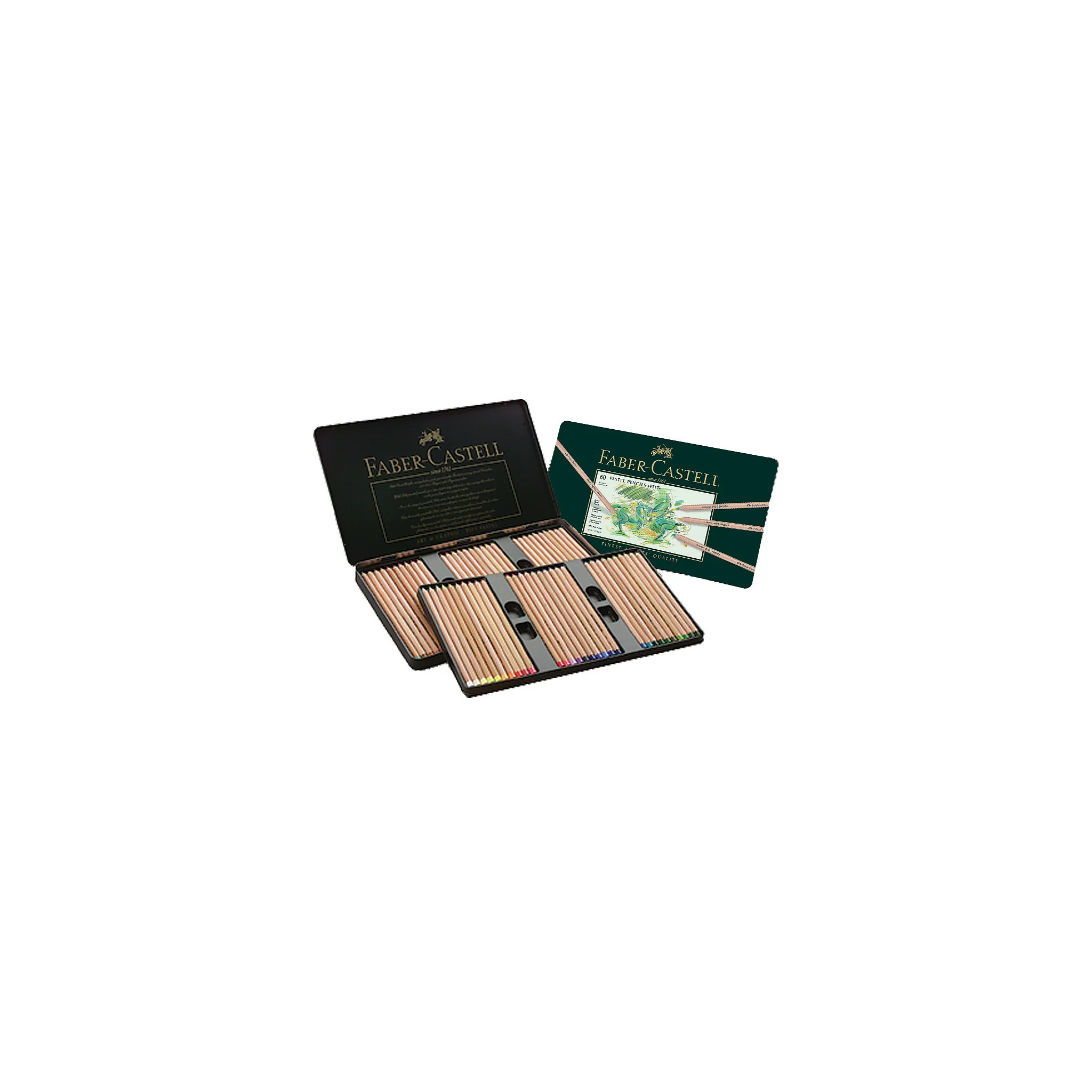 Pitt Pastel Pencils, Tin of 60