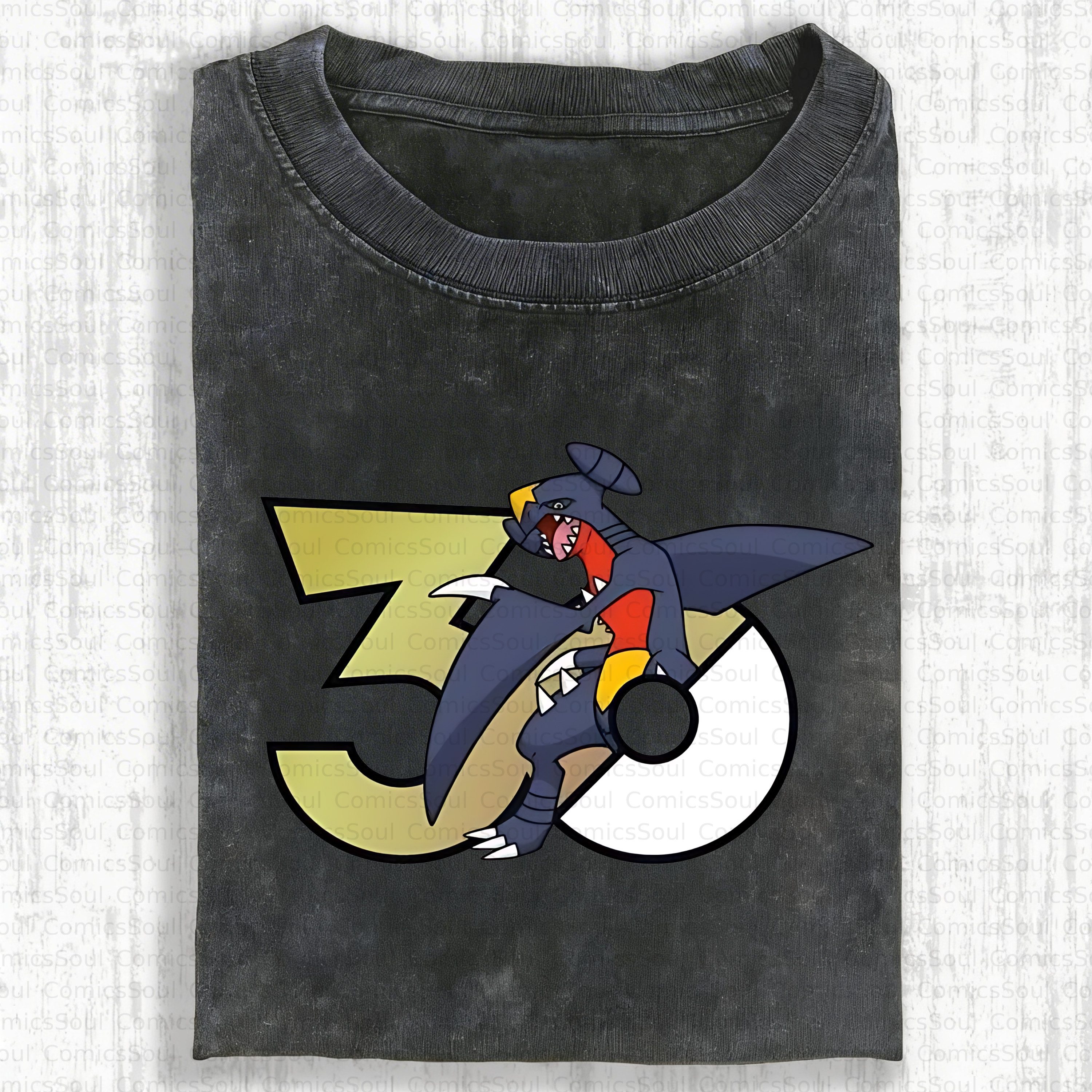 Unisex Anime Inspired Vintage Washed T-Shirt