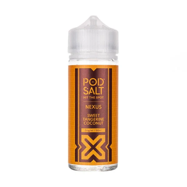 Sweet Tangerine Coconut 100ml Shortfill E-Liquid by Pod Salt Nexus
