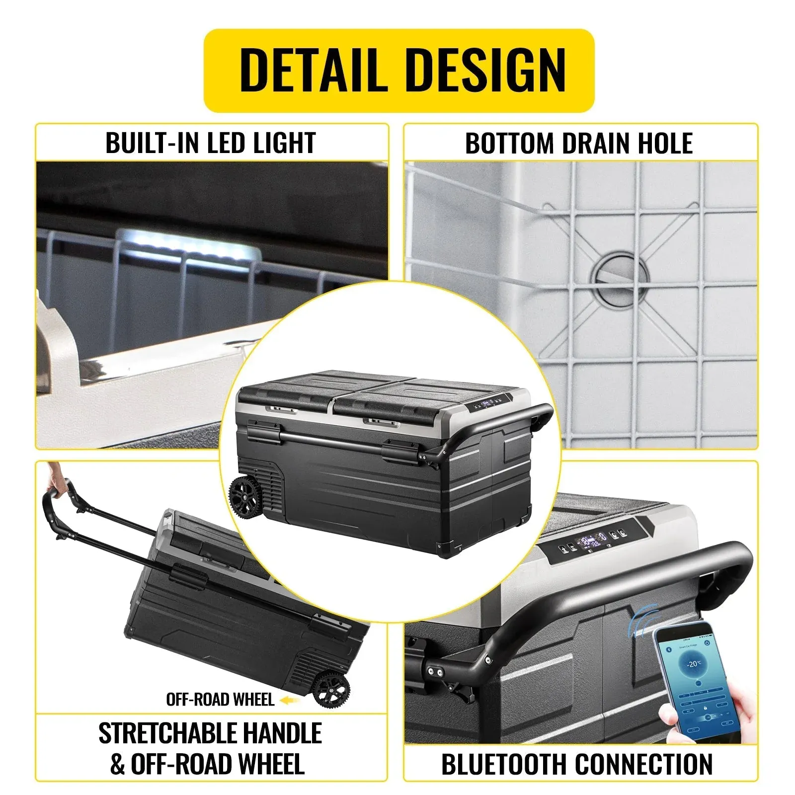 BENTISM 100Qt Portable Car Freezer Refrigerator 95L 12/24V - TWW95 - Image 7 BENTISM 100Qt Portable Car Freezer Refrigerator 95L 12/24V - TWW95 - Image 7