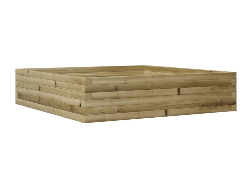 Decoratodo madera de pino impregnada 100x100x23 cm