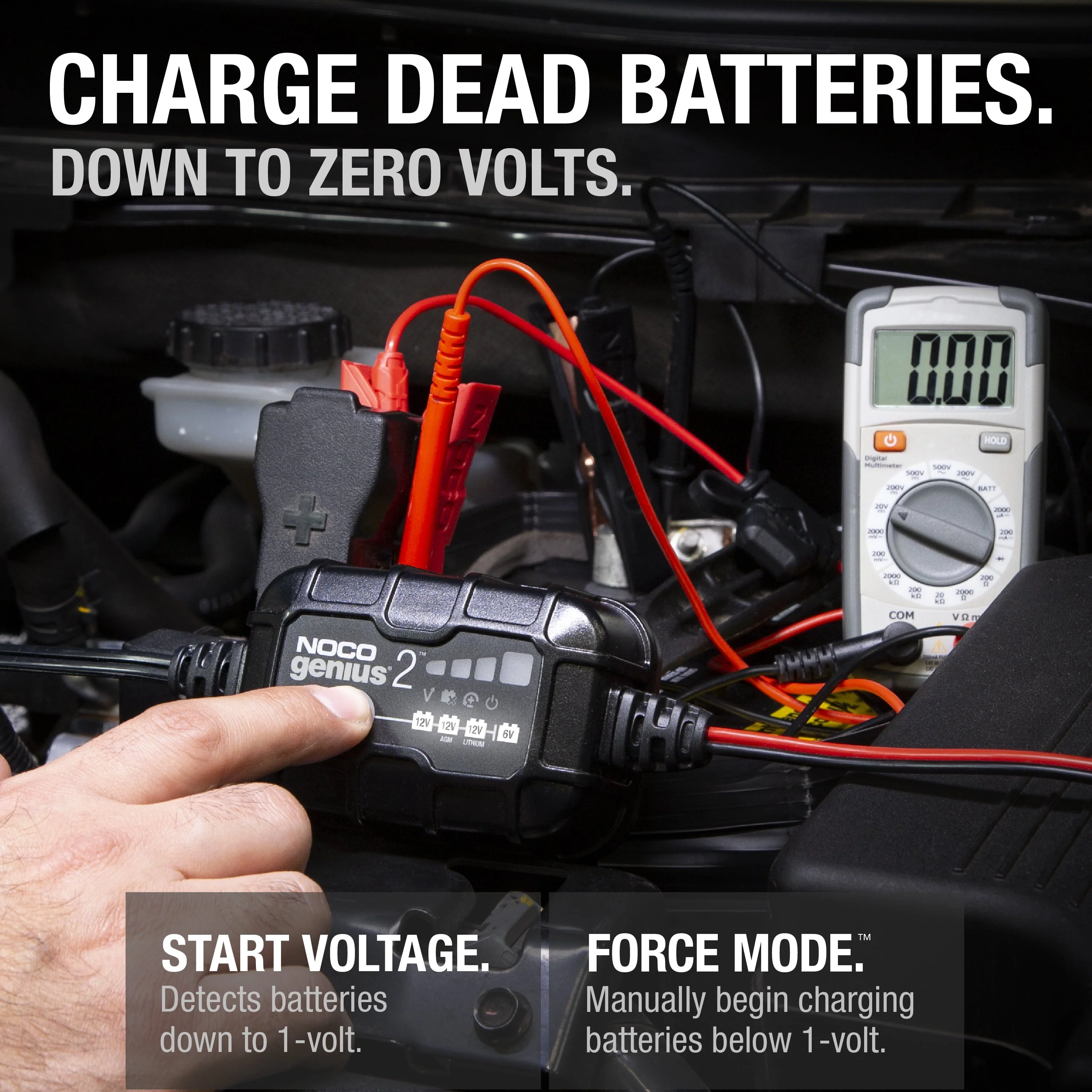 NOCO GENIUS2 6V/12V 2A Smart Battery Charger and Maintainer - Image 3