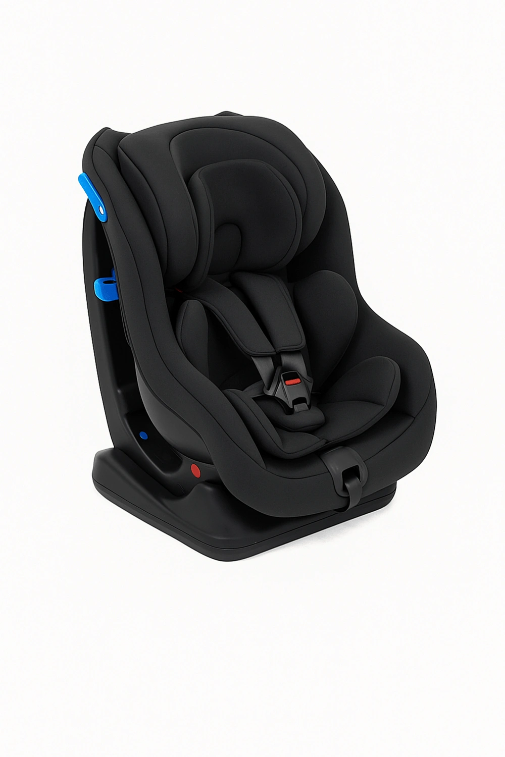 Silla de coche con respaldo ajustable en 4 posiciones y protección lateral, hasta 22 kg, con arnés de 5 puntos, categoría Asientos de coche, color negro, apta para 0 a 12 años