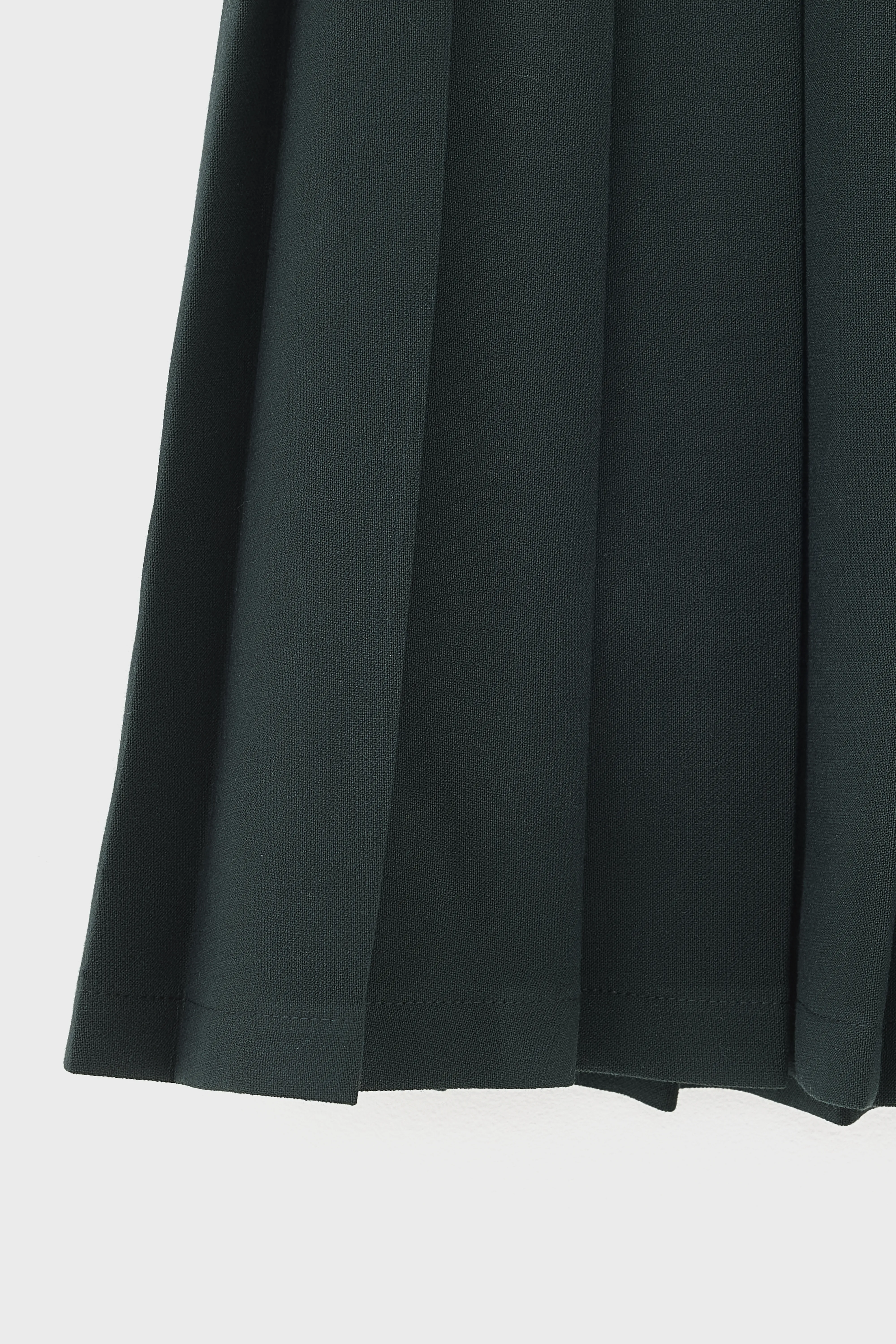 Bellerose Asra forest green pleated mini skirt (242 / G / FOREST)